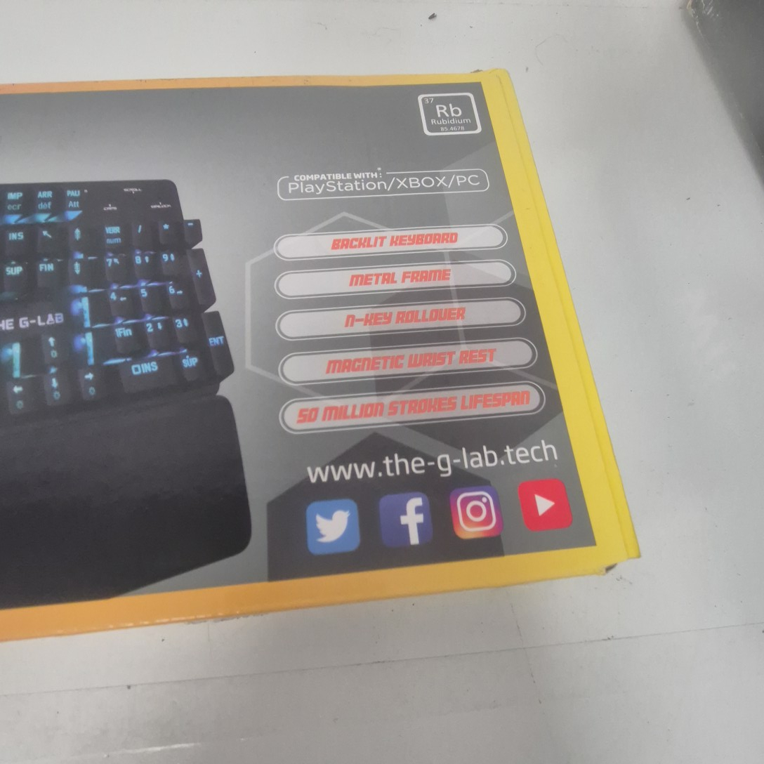 Clavier gamer The G-Lab Keyz Rubidium azerty - Photo 1