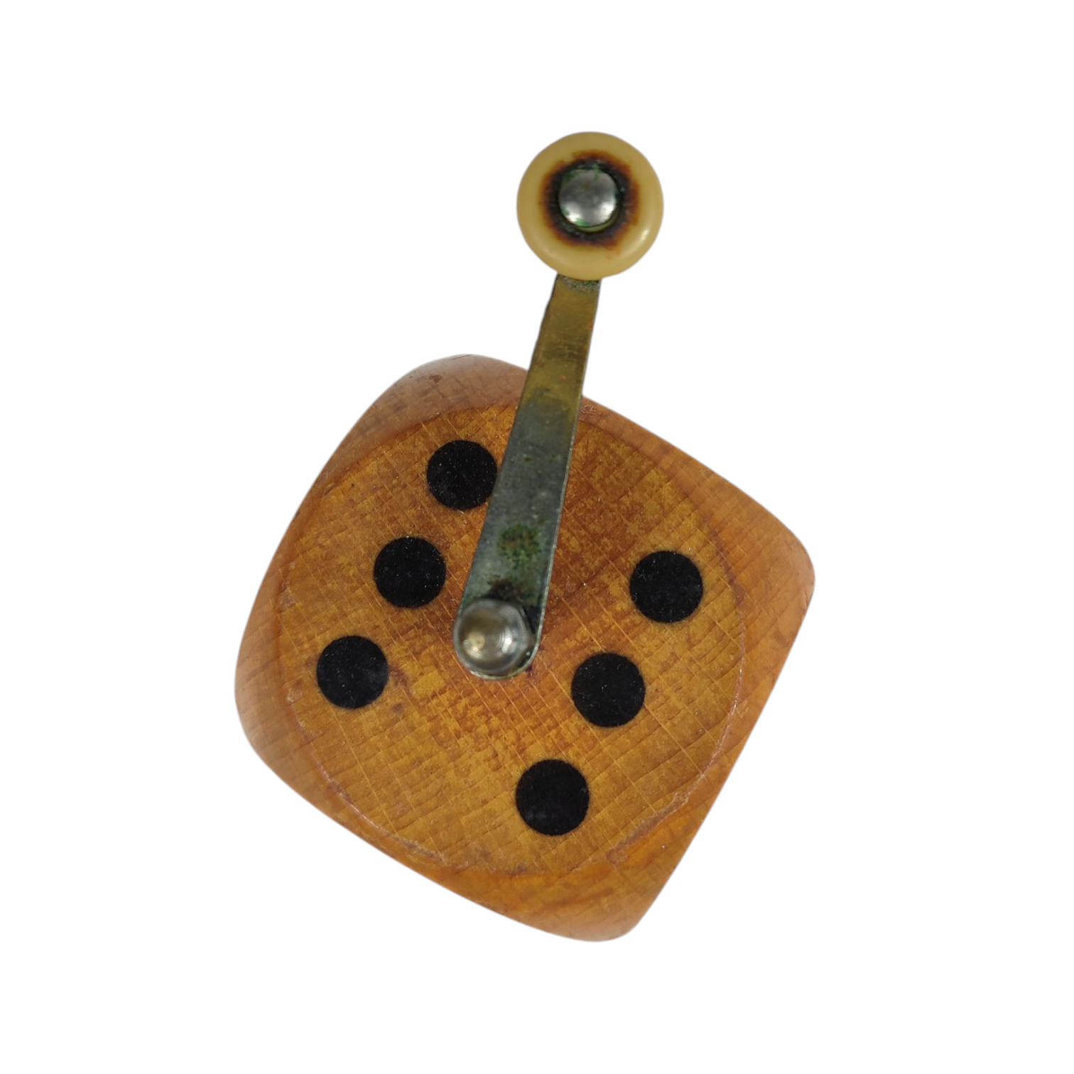 Ancien moulin à poivre : dé en bois - Marlux - Bon état - Photo 2