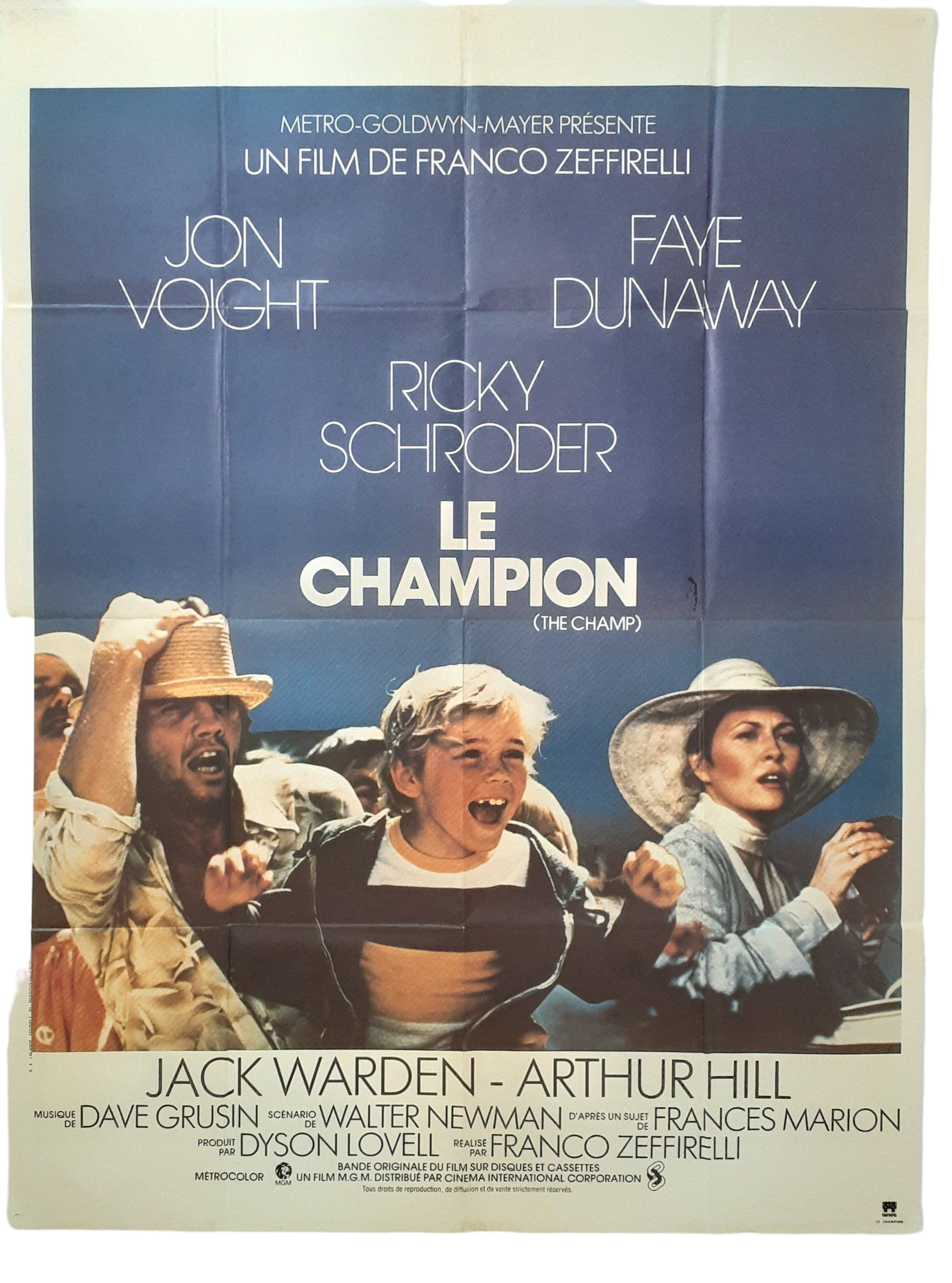 Franco Zeffirelli - "Le Champion" (1979) - très grande affiche de film - Très bon état sur Label Emmaüs