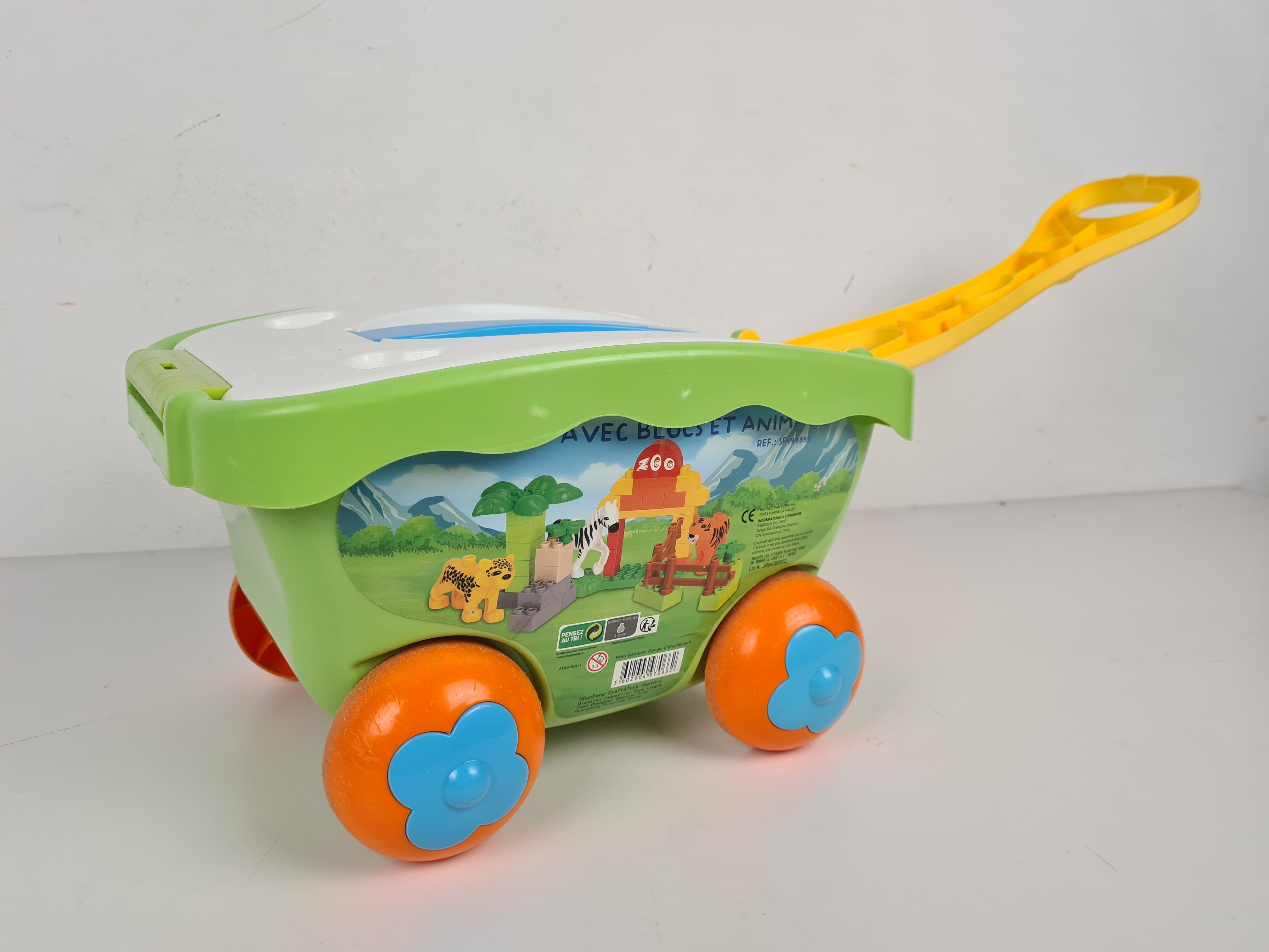 Jeu de construction - Chariot avec blocs et animaux - 3 ans + Bon état - Vue 4 - 
