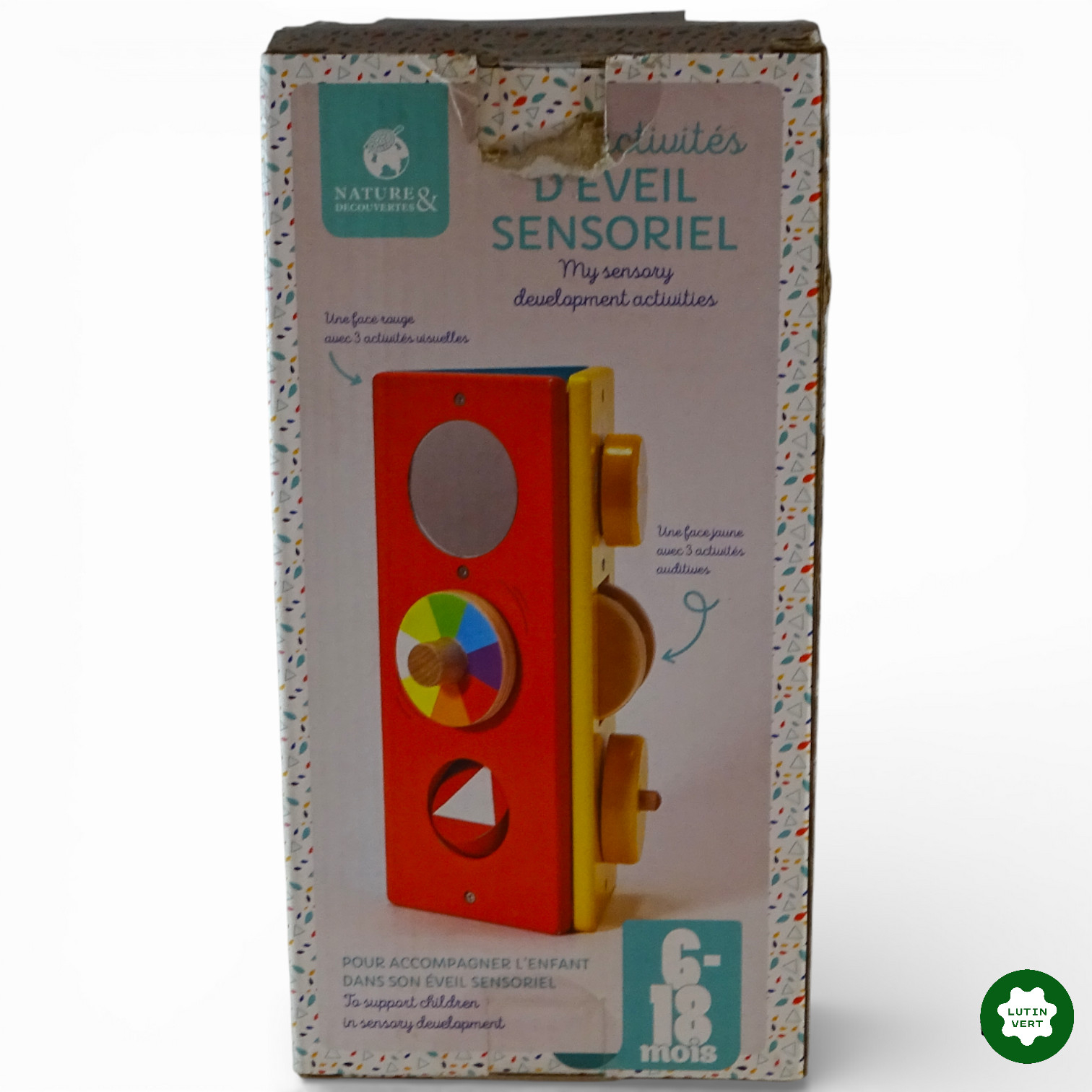 Tour pédagogique « Mes activités d’éveil sensoriel » d'occasion NATURE DÉCOUVERTES - Dès 6 mois | Ref 12470 Bon état -  reconditionné disponible sur Label Emmaüs