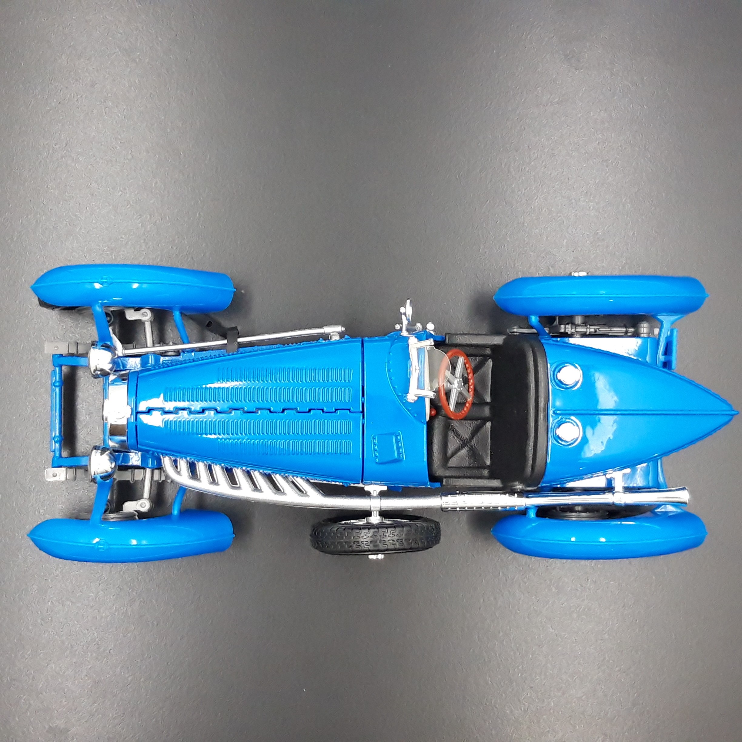 Voiture Miniature – BUGATTI Type ‘’59’’, 1934 Burago - Bleu, Vintage  Très bon état - Vue 8 - 