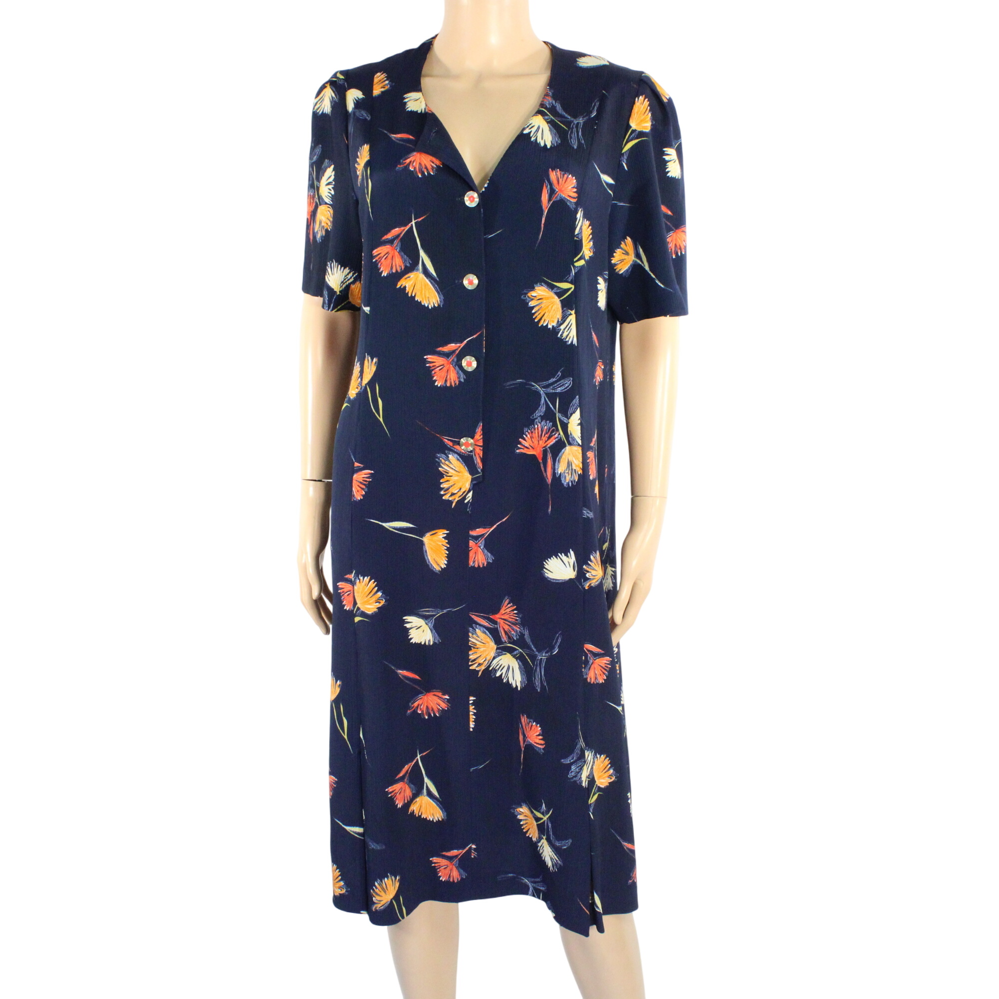 Robe Fleurie LISA CHASNEY Taille Estime L - Label Emmaus - Modalova