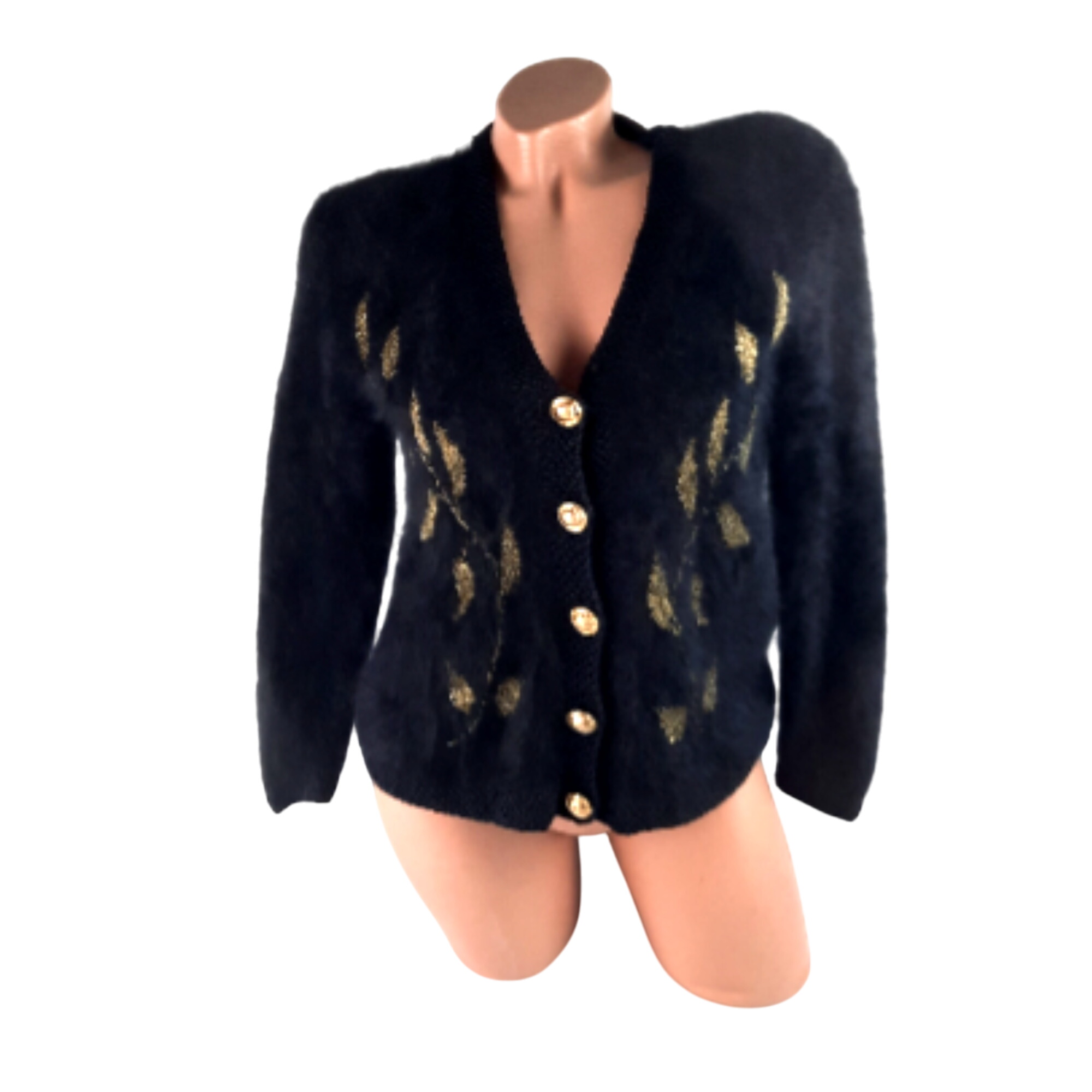 Cardigan femme noir vintage - Label Emmaus - Modalova