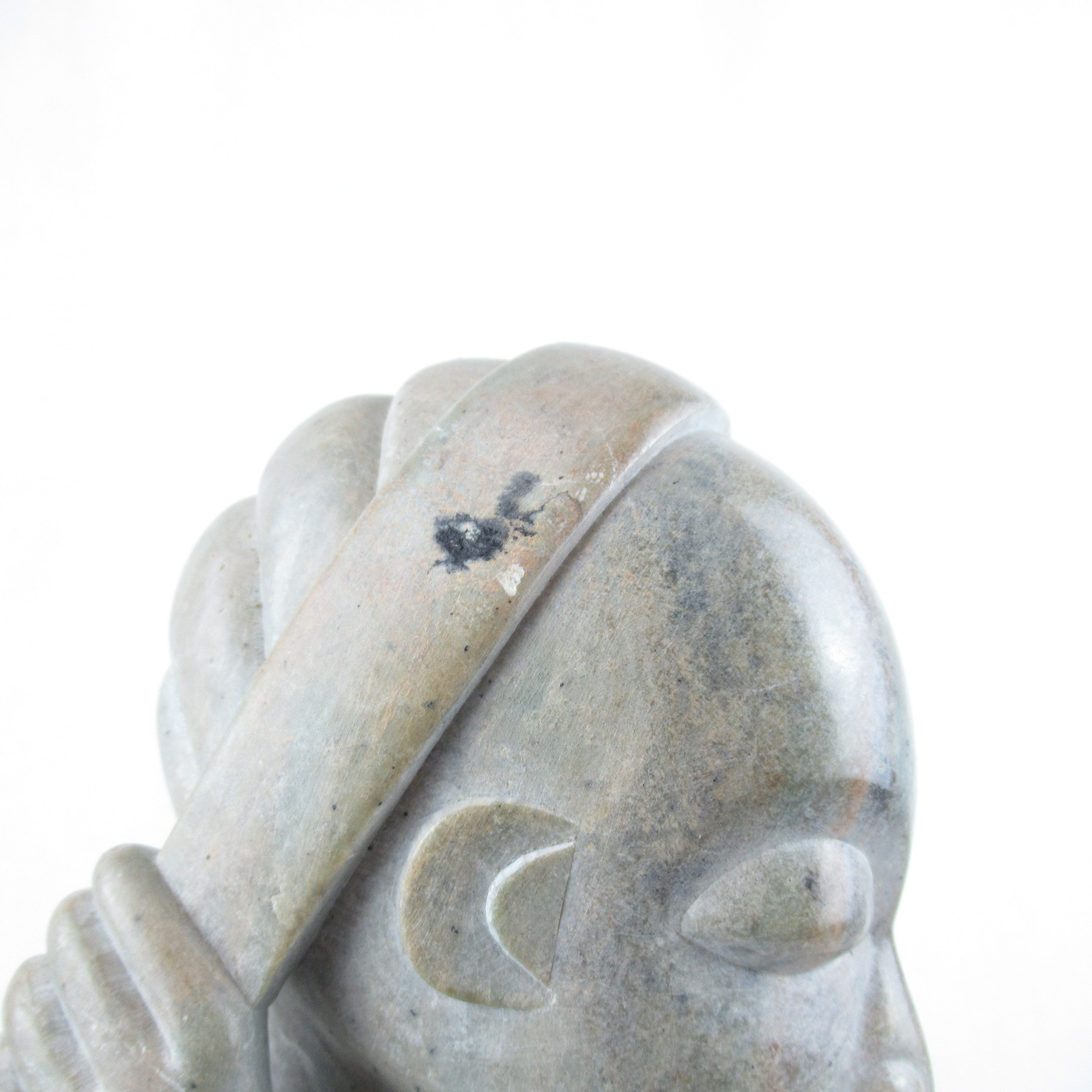 Statue Femme en pierre Mbigou (Gabon) - Très bon état - Photo 3