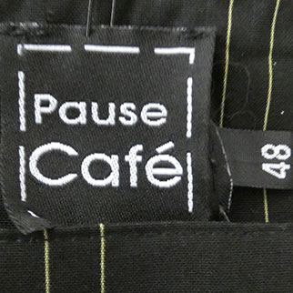 Jupe noire imprimée - Femme - PAUSE CAFÉ - Taille 48 - Photo 3