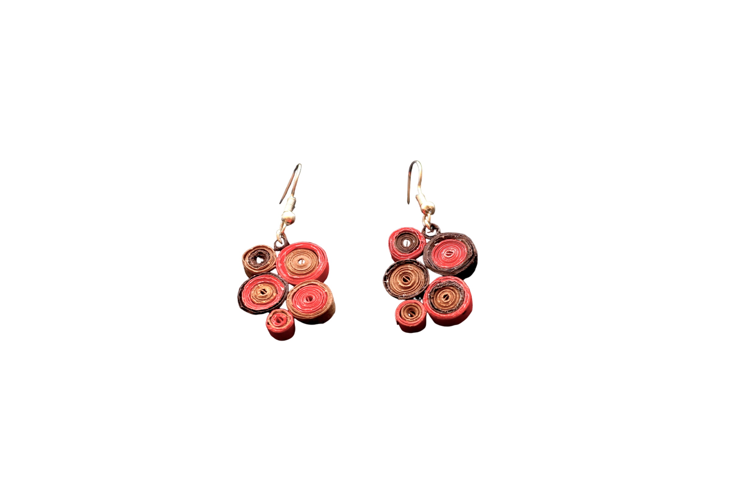 Boucles d'oreilles en papier Up-cyclé - Photo 0