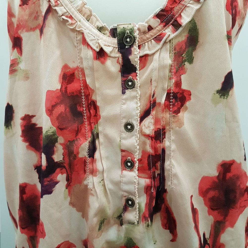 Top à bretelles rose à fleurs - LA REDOUTE - Taille 44 - Photo 5