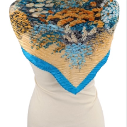 Foulard fleuri - Photo 1