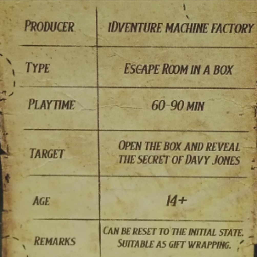 Coffret Casse Tête Idventure Cluebox Davy Jones - Comme neuf - Photo 7
