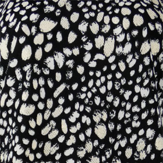Blouse noire et blanche - femme - Christine Laure - Taille 4 Bon état - Vue 3 - 