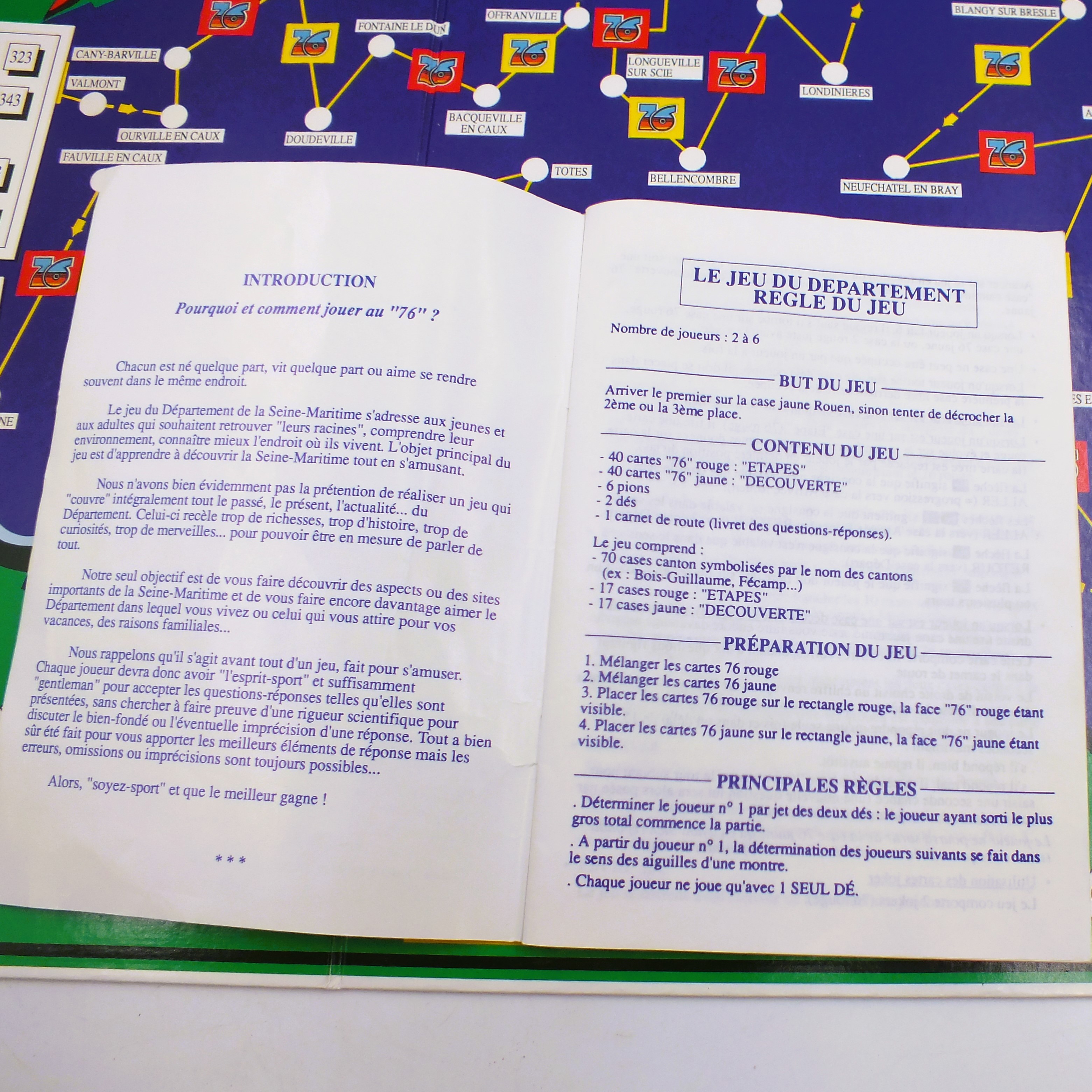 Voir photo 14 de Très rare Jeu de société « Le jeu du département 76 » Très rare Jeu de société « Le jeu du département 76 » Très bon état - Vue 14 -