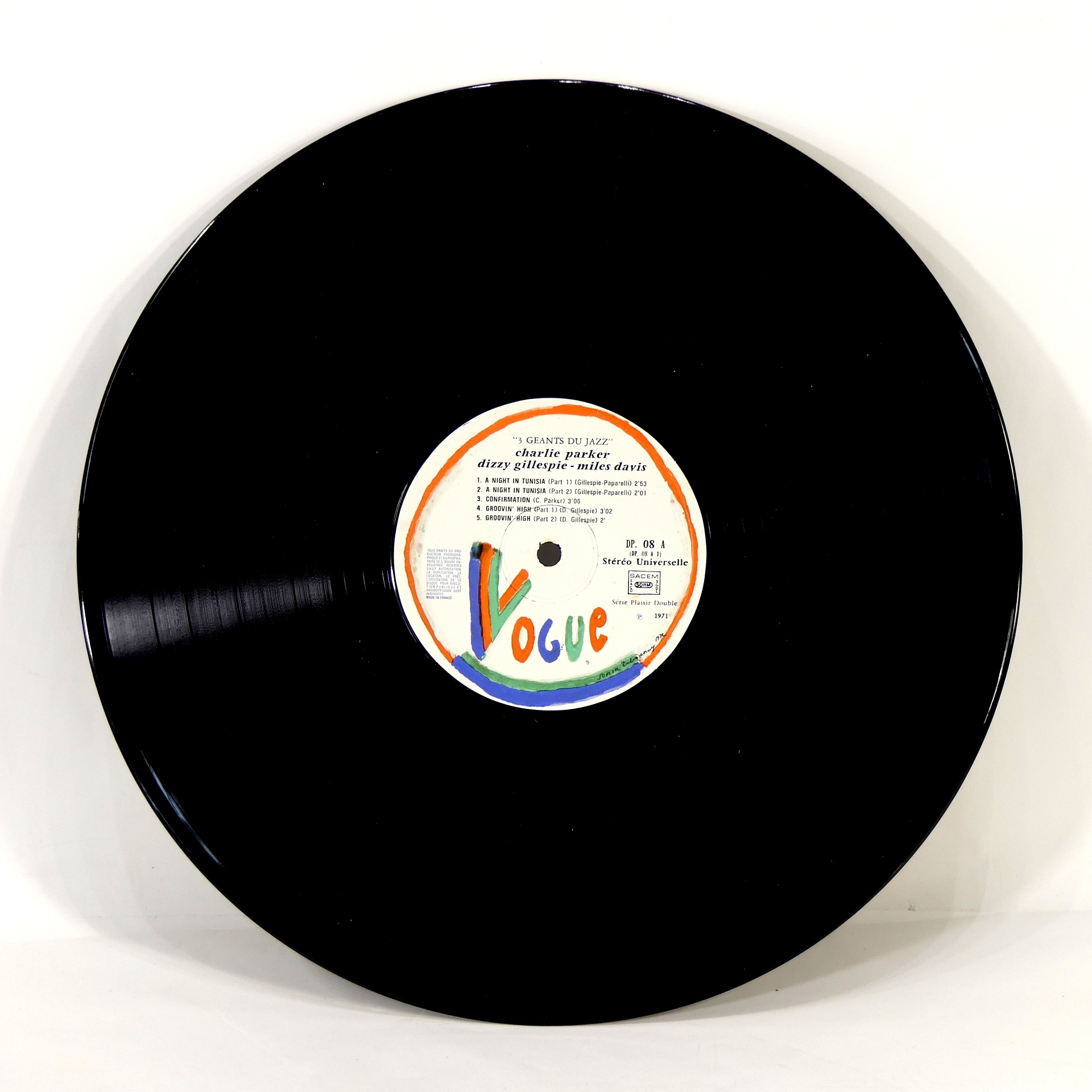 Vinyle - Charlie Parker, Miles Davis, Dizzy Gillespie - 1971  - Vue 2 - 