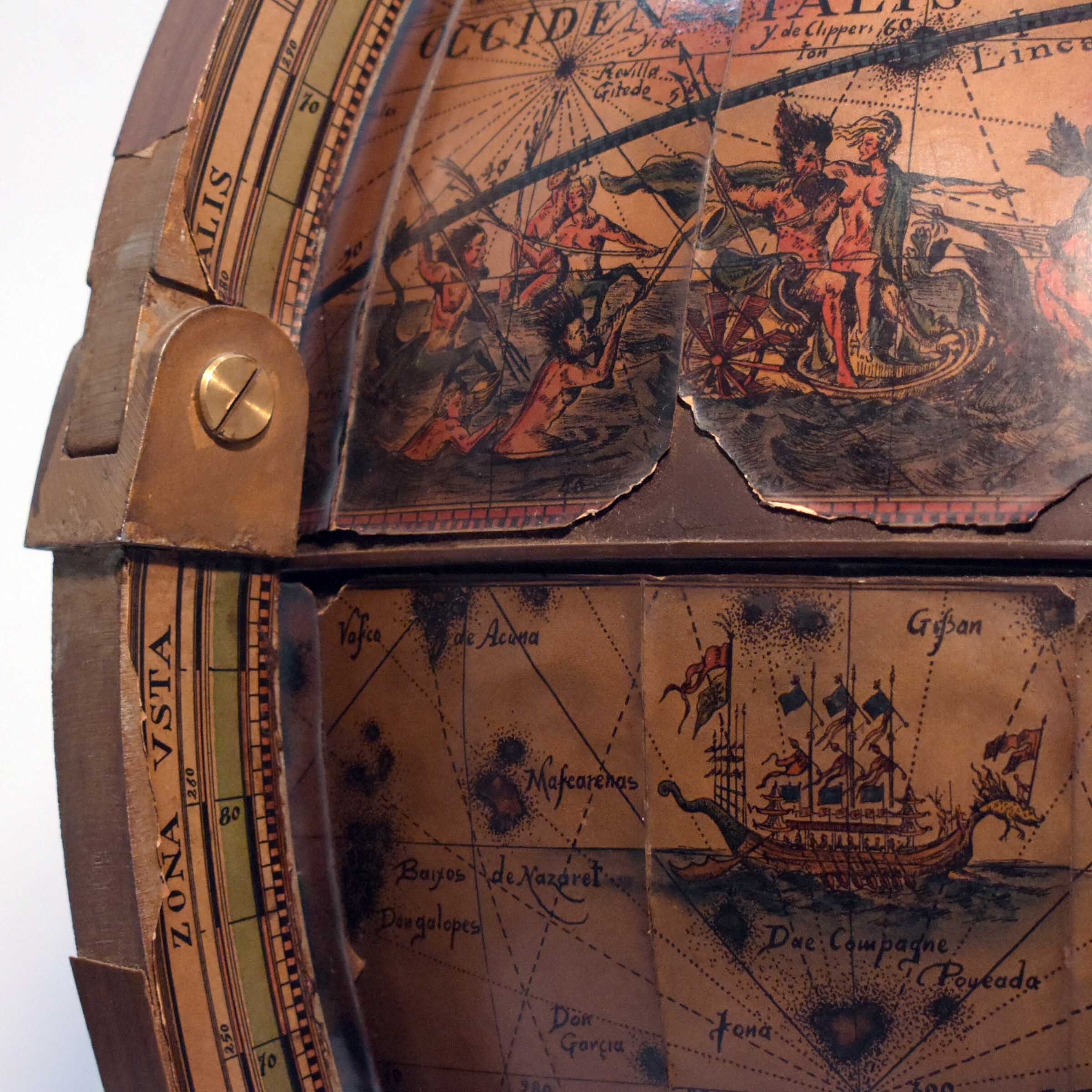 Bar de Table Globe Terrestre - Esprit Mercurio d'Oro - Luciano Cordeddy - Photo 11