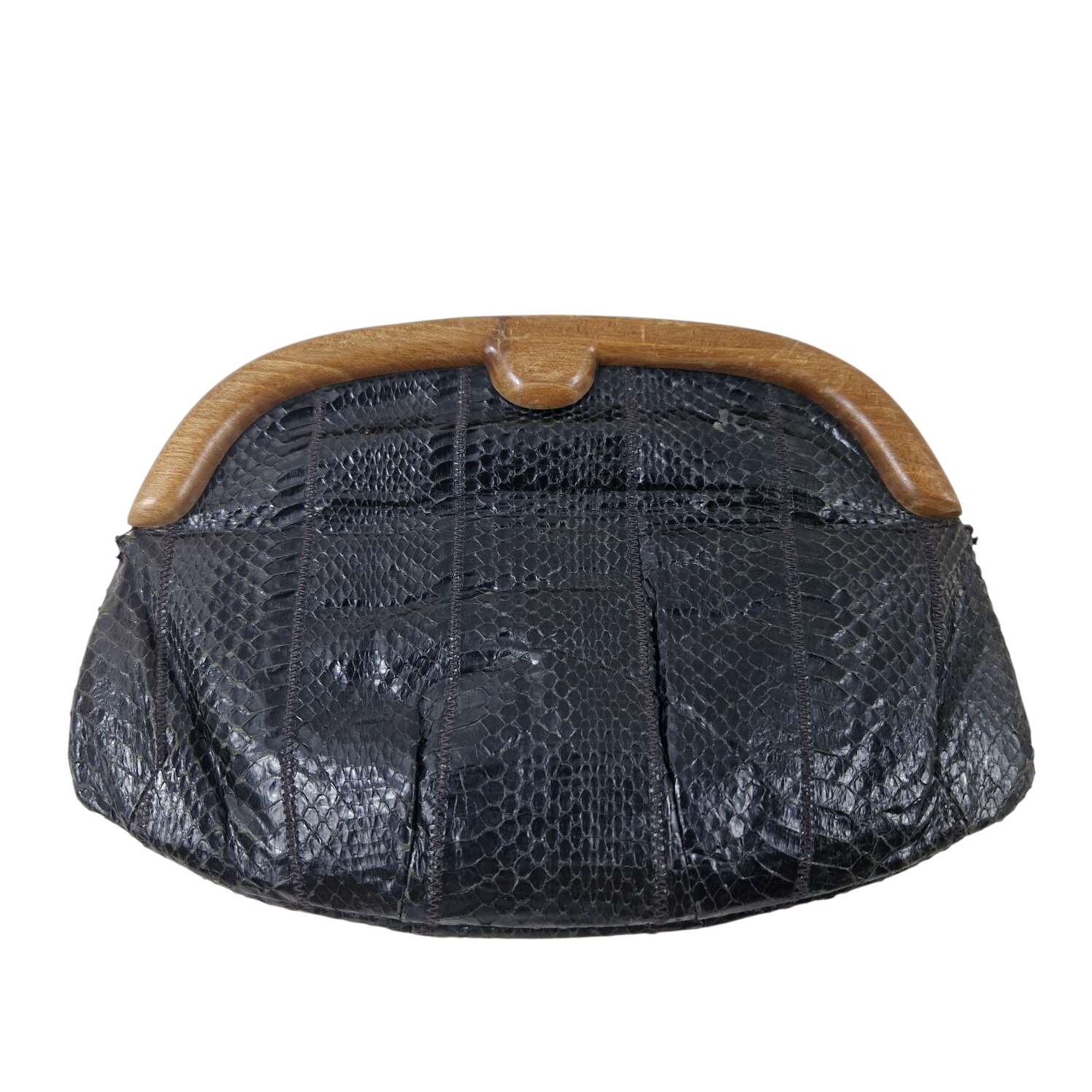 Acheter Sac en croco et bois vintage Bon état - 35,00 € Sac en croco et bois vintage Bon état - reconditionné disponible sur Label Emmaüs