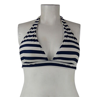 Haut de maillot de bain blanc à rayures bleues - Firefly - taille 46 - Photo 0