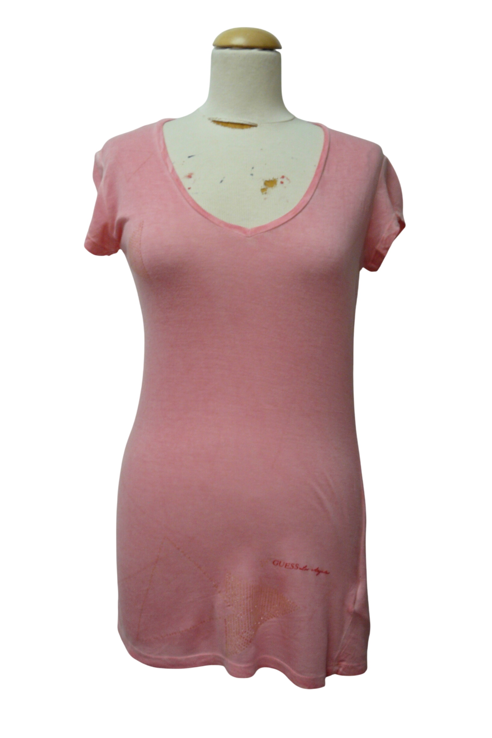 HF280 - T-shirt long - Guess Los Angeles - Taille 38 Très bon état -  reconditionné disponible sur Label Emmaüs