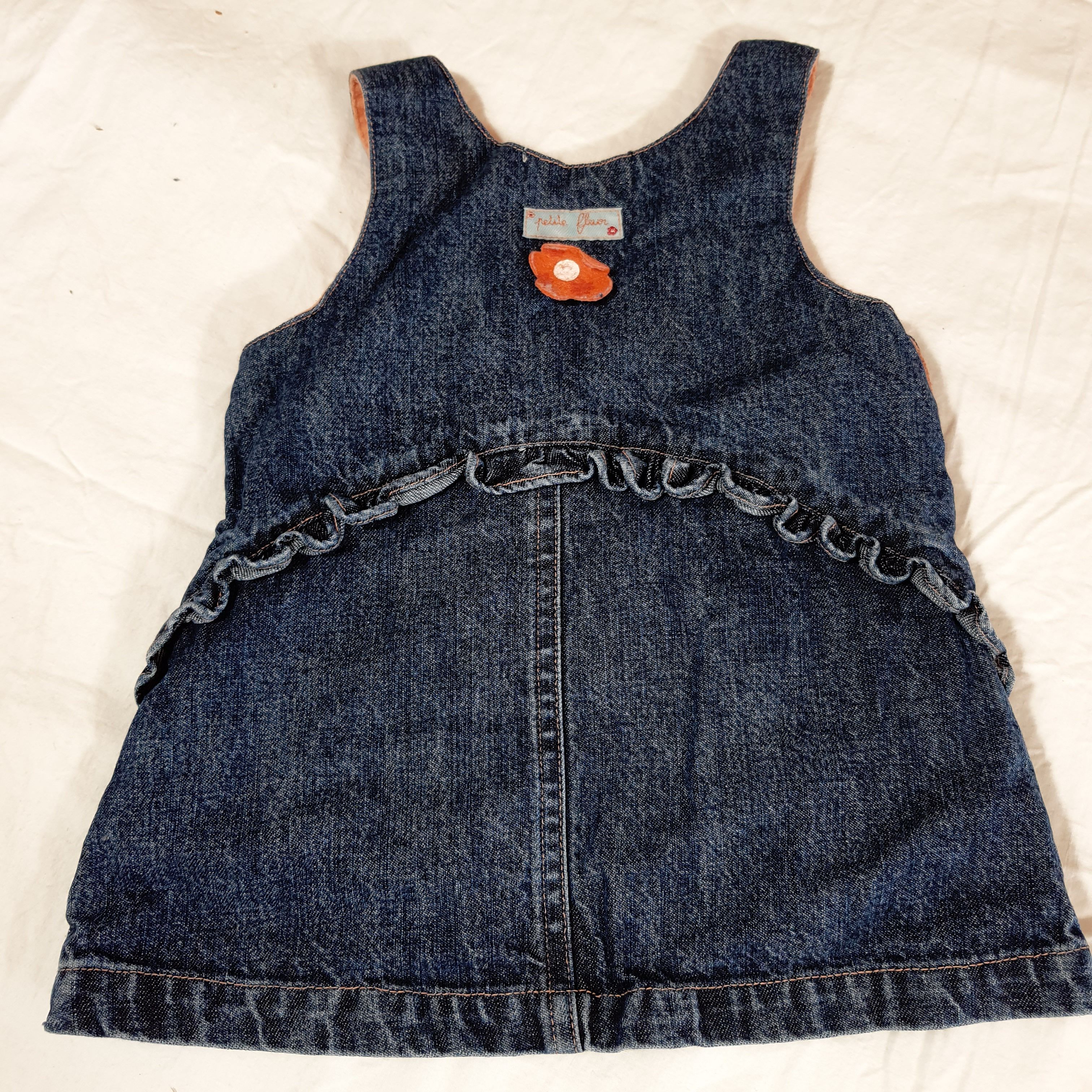Robe en jean doublée - Grain de blé - 3 mois - Photo 1