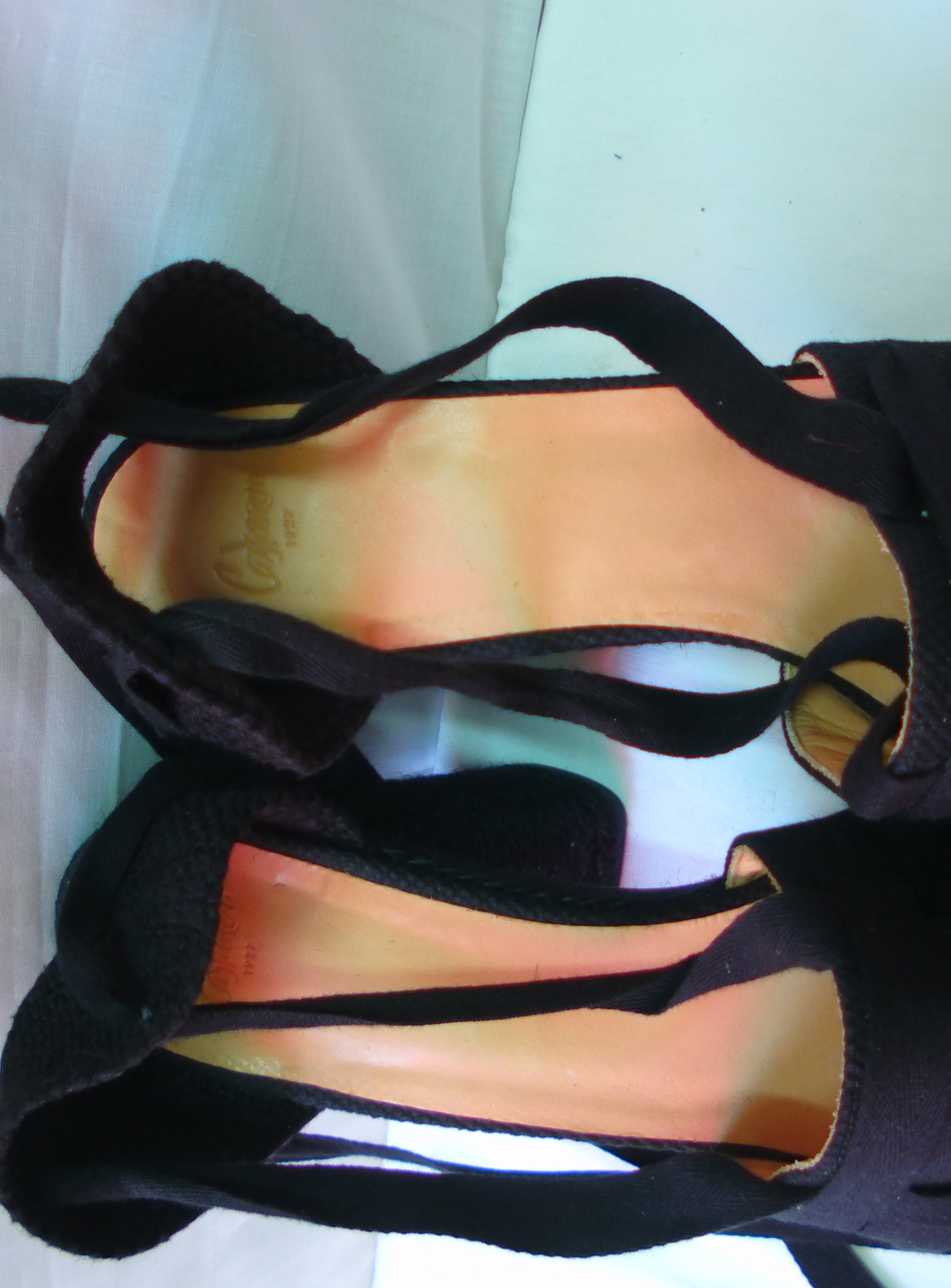 Escarpins chaussures ouvertes Castaner, noir, taille 41 - Photo 5