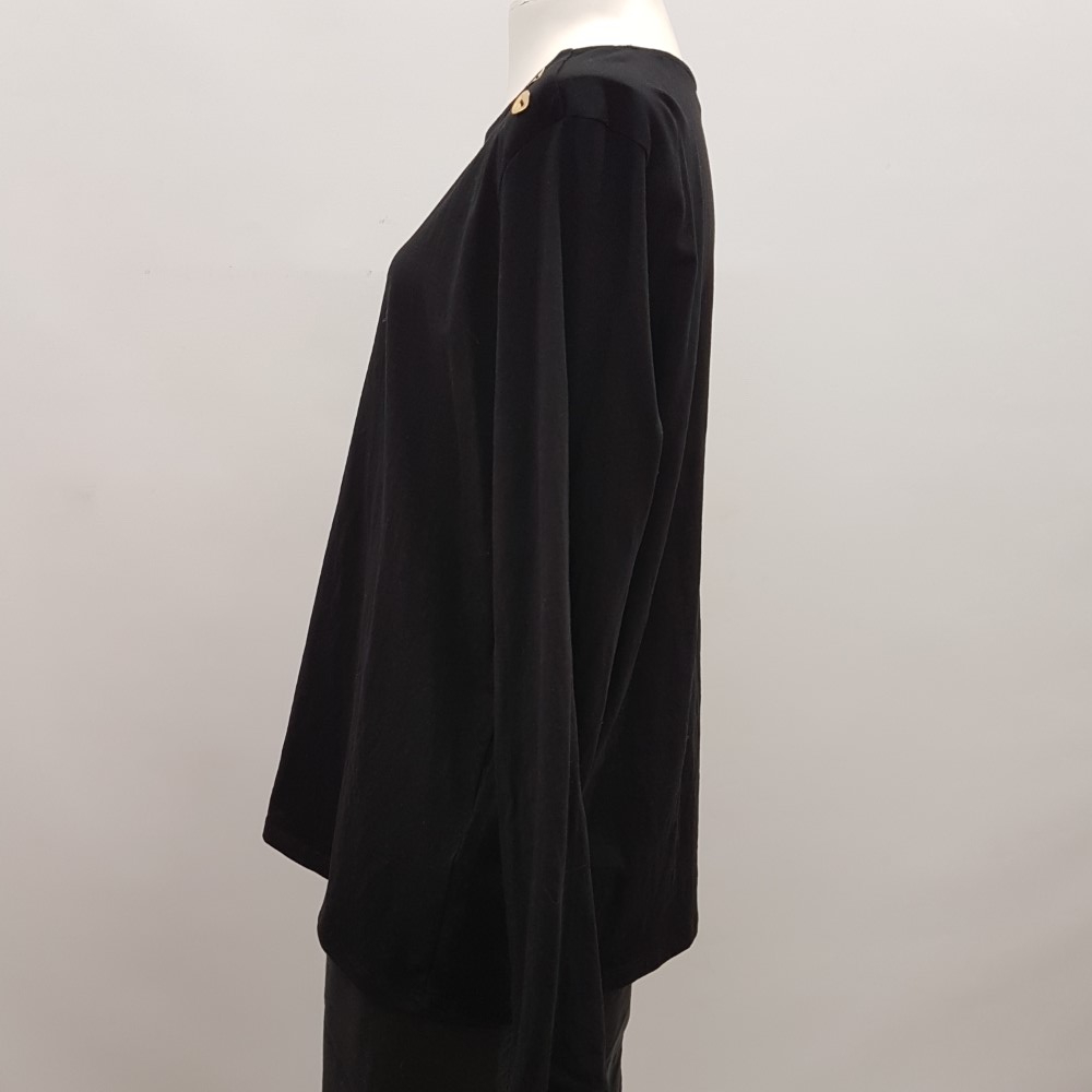 Tunique noire à boutons dorés - GRAIN DE MALICE - Taille XL - Photo 1