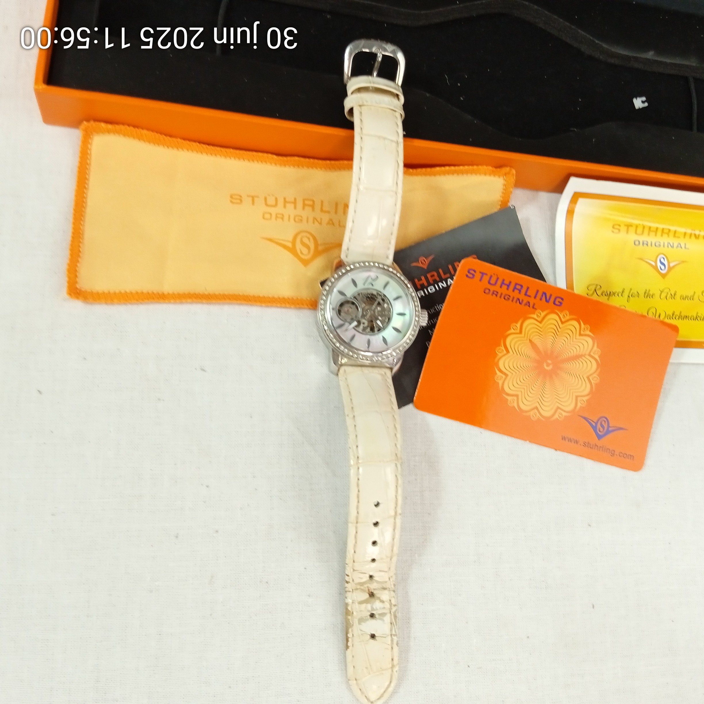 Montre originale pour femme STUHRILNG cadran encastré cristal - Photo 3
