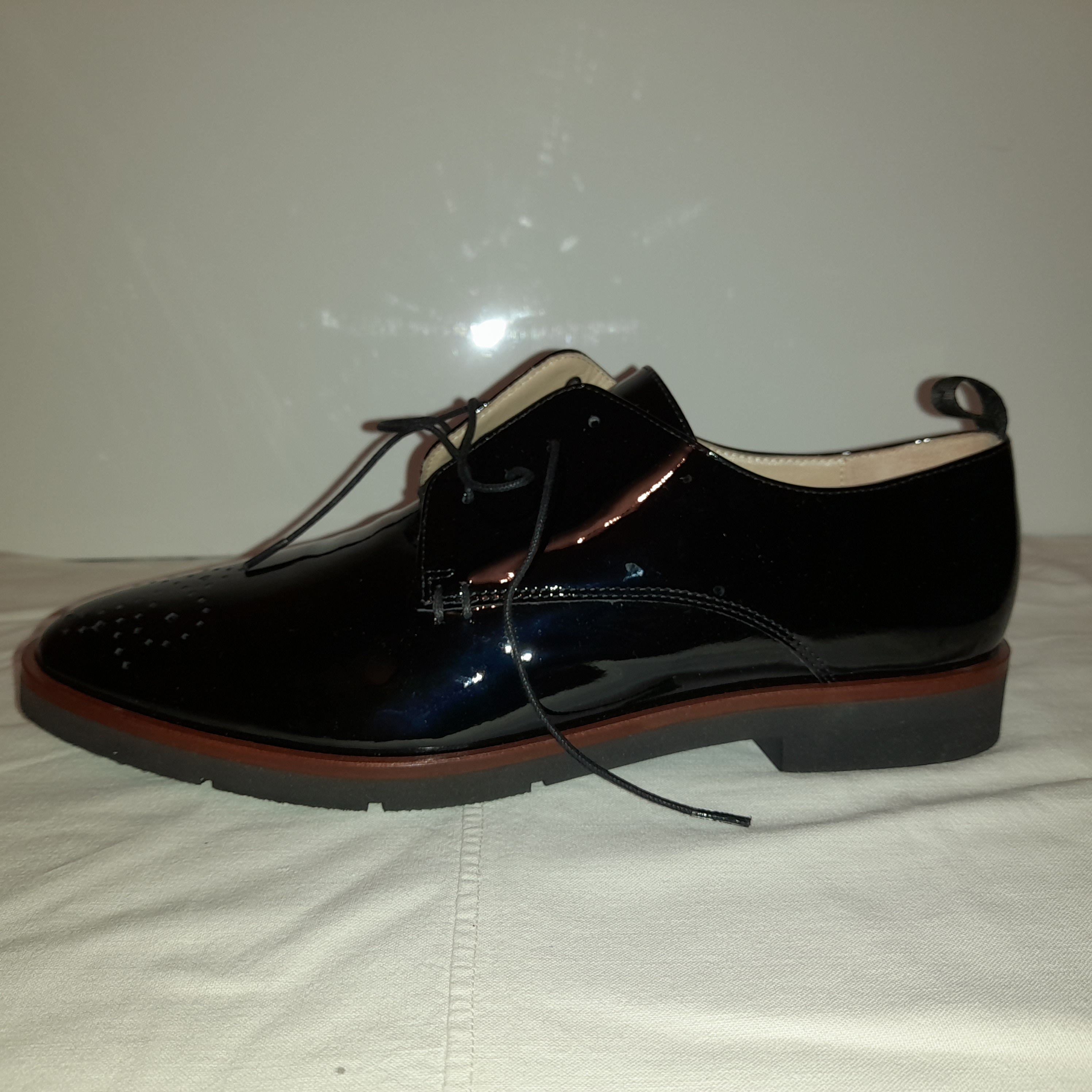 Chaussure de ville vernis noir homme jb martin P41 - État correct - Photo 8