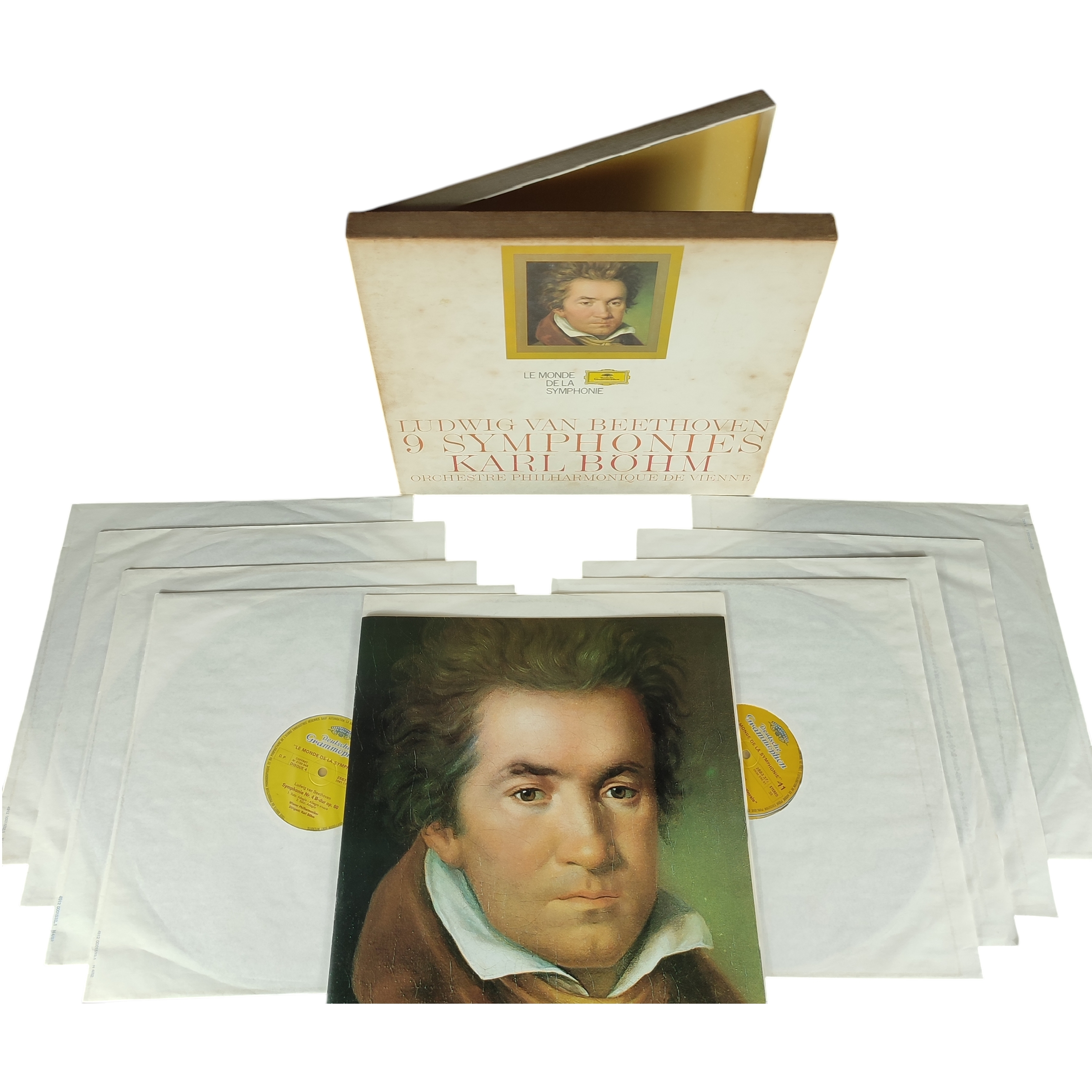 Vinyle "Ludwig Van Beethoven" - 9 Symphonies - 1972 Bon état -  reconditionné disponible sur Label Emmaüs