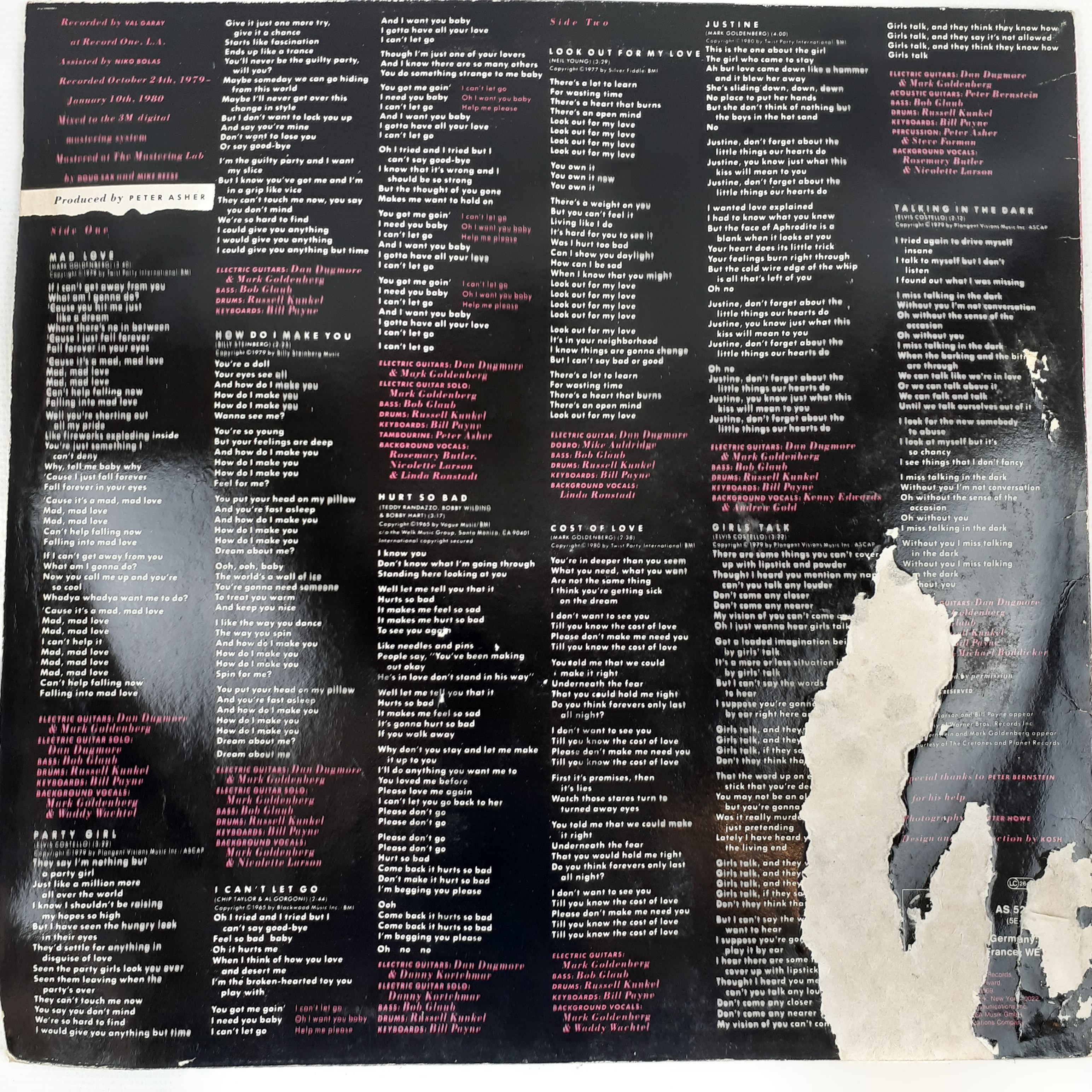 Linda Ronstadt - Mad Love 1980  - Vue 4 - 
