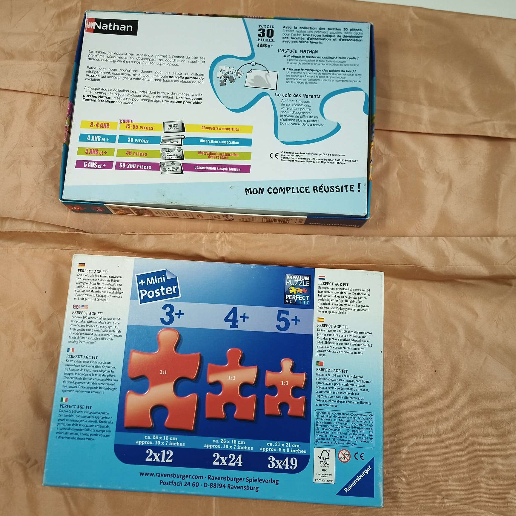 Voir photo 6 de lot de deux puzzles lot de deux puzzles - Vue 6 -