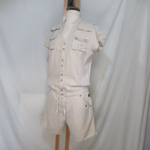 Voir photo 3 de RF221 - Combishort beige - G-Star - Taille S RF221 - Combishort beige - G-Star - Taille S Bon état - Vue 3 -