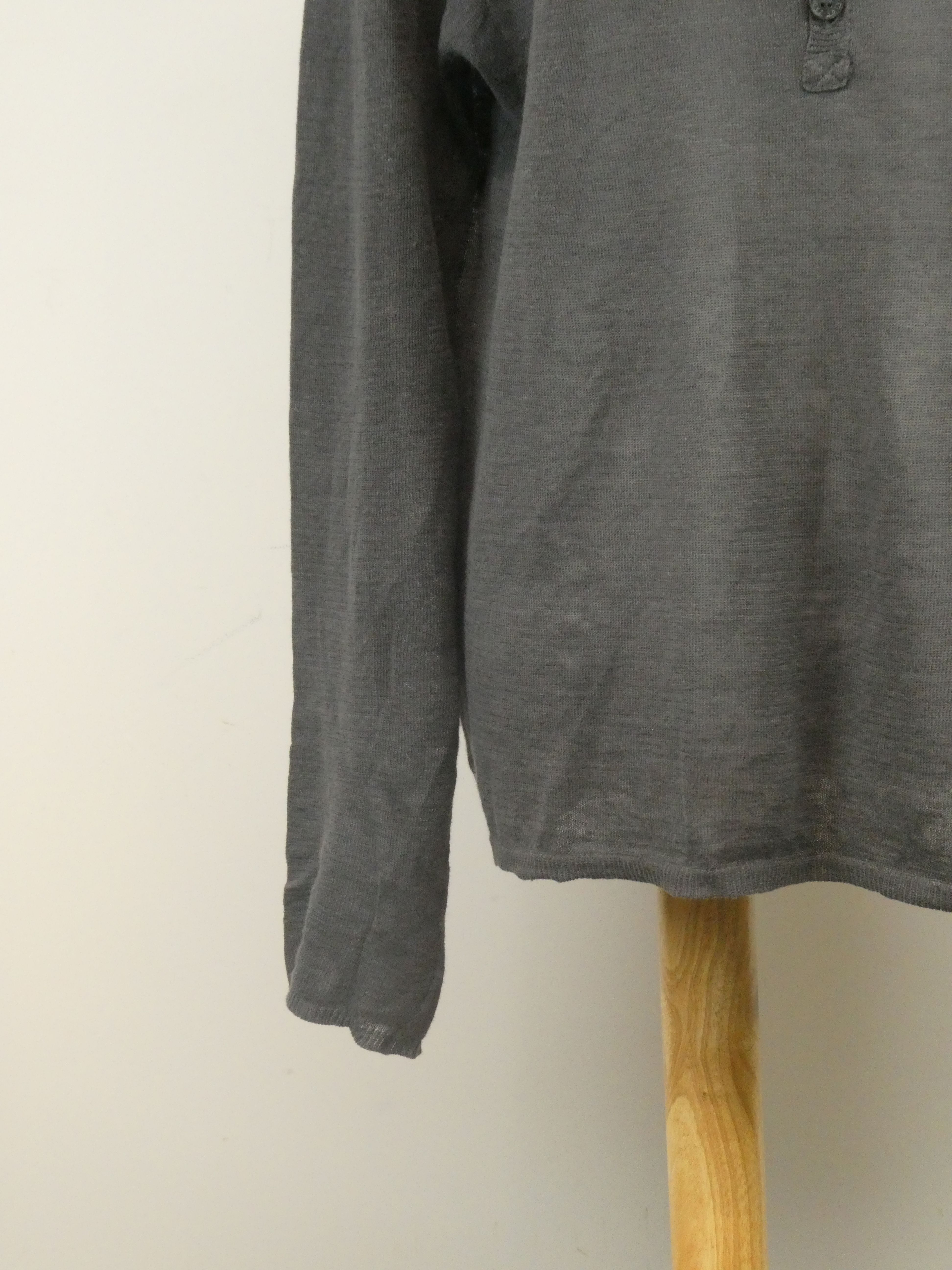 Zadig & Voltaire pull fin boutonné manches longues en lin - Taille S - Photo 9