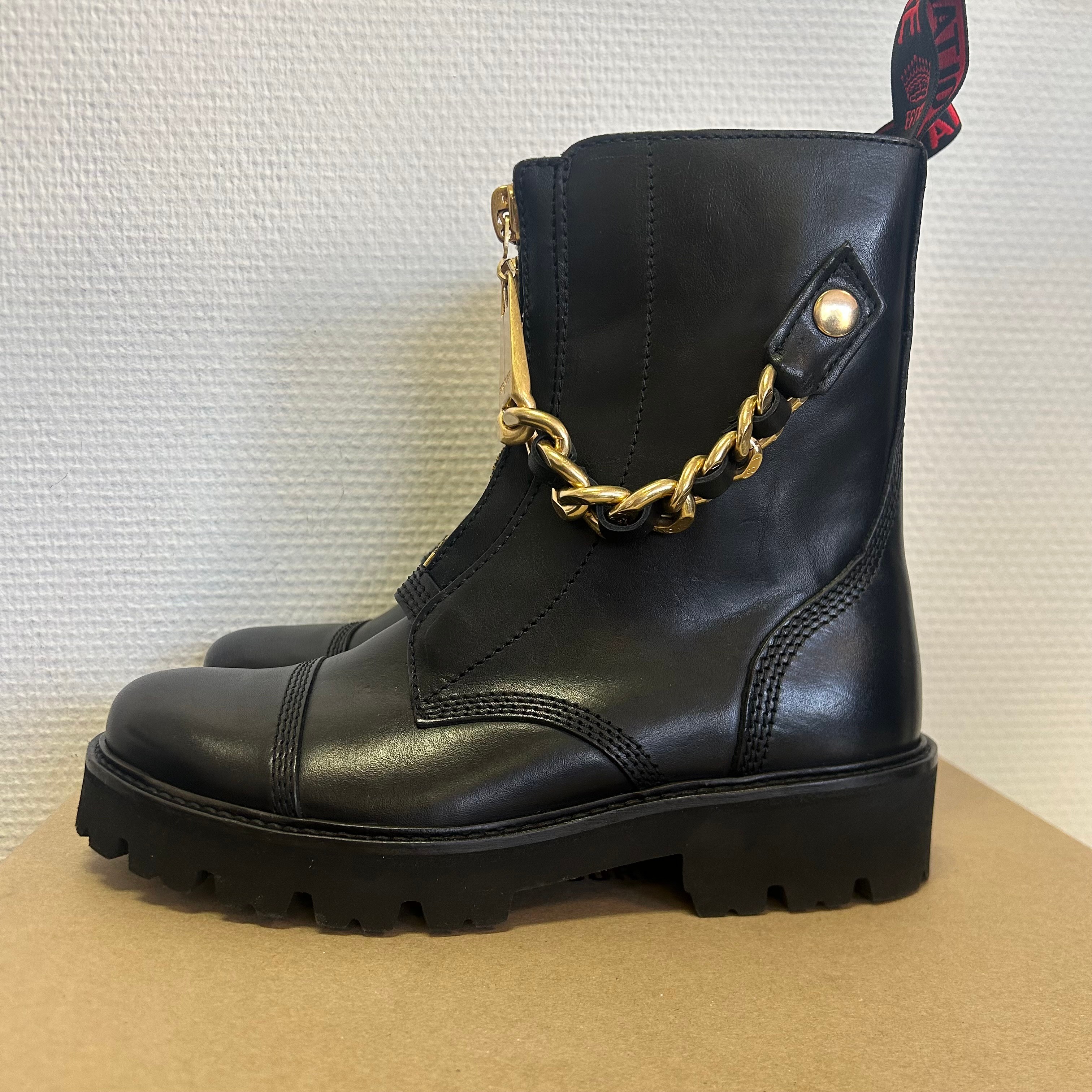 Zadig & Voltaire - Bottes Joe mat - Cuir noir - Femme - Taille 39  - Vue 3 - 