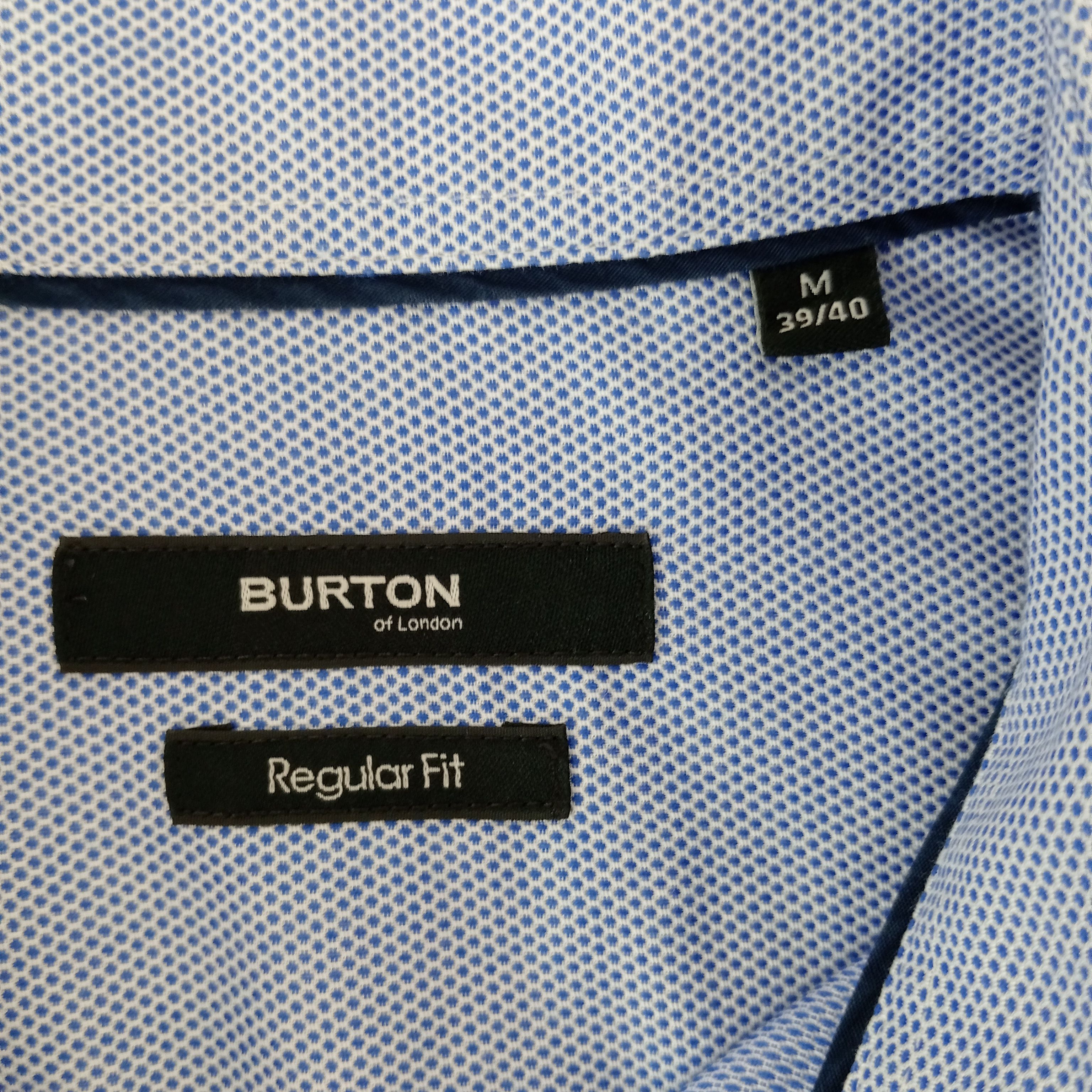 Chemise - homme - marque Burton - manches longues - couleur bleu clair - taille M (40) Très bon état - Vue 6 - 