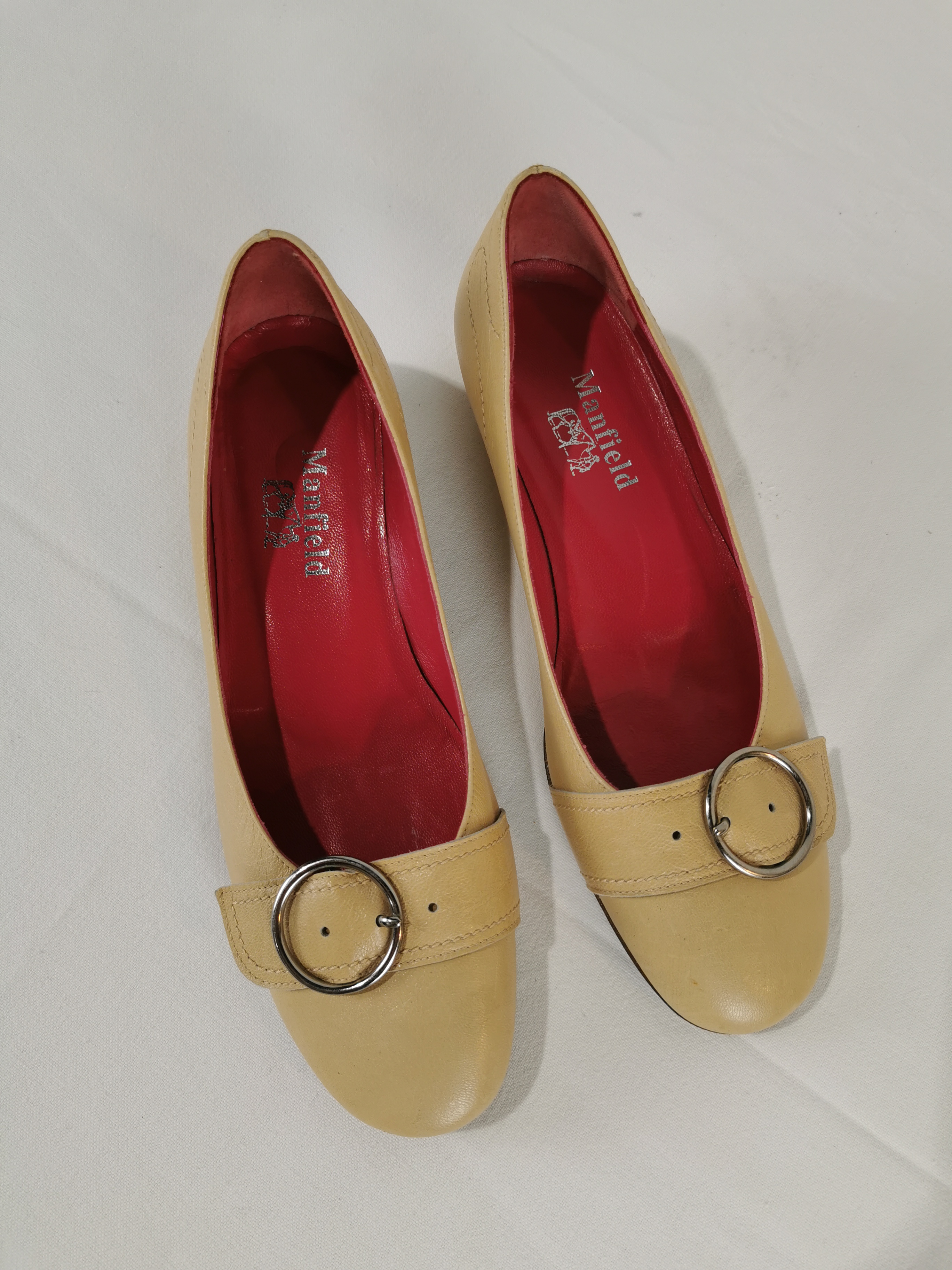 Ballerines beige - Manfield - taille 36 1/2 État correct - Vue 5 - 