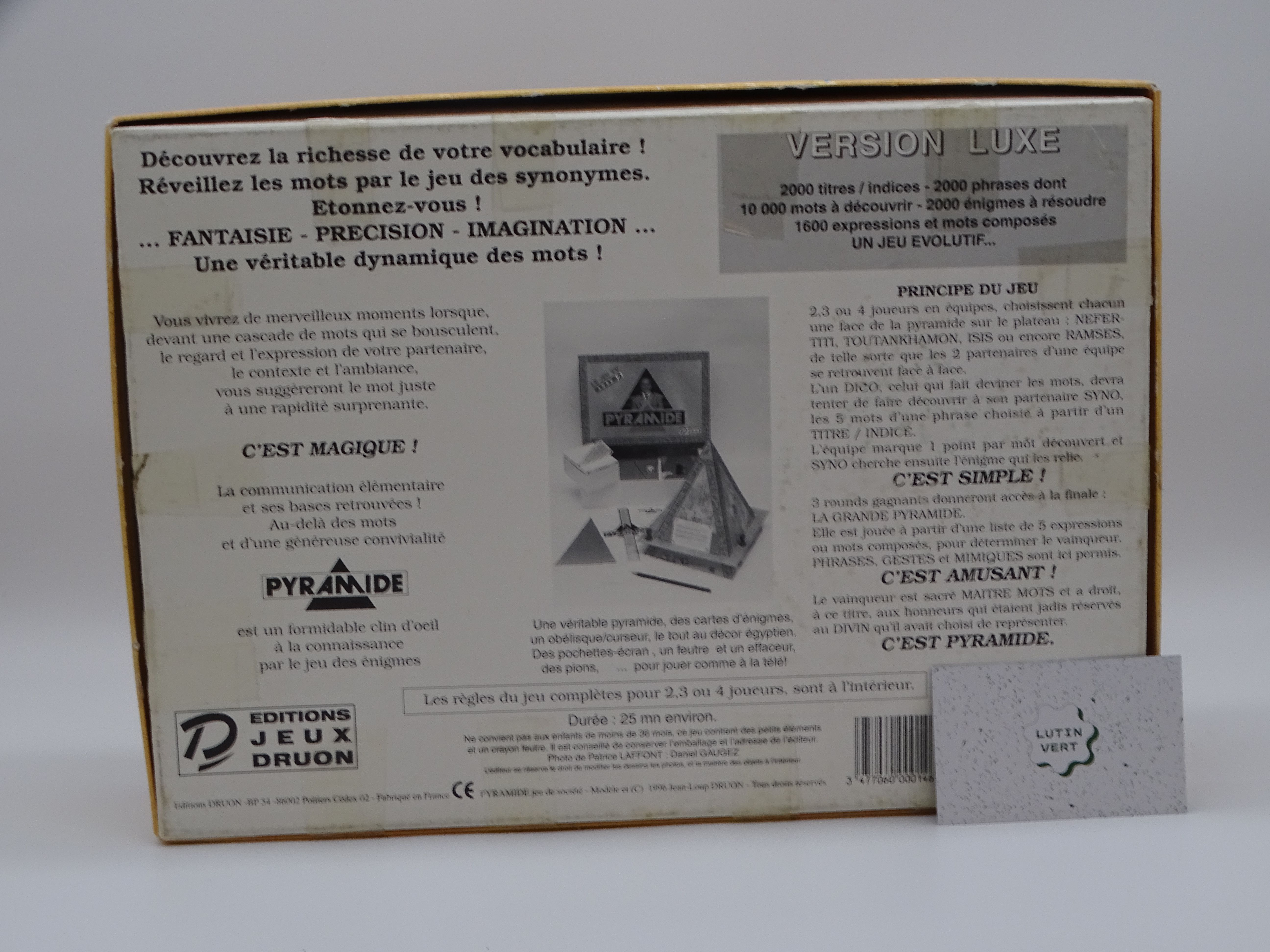 Voir photo 3 de Pyramide d'occasion DRUON - Dès 10 ans | Ref 13008 Pyramide d'occasion DRUON - Dès 10 ans | Ref 13008 Bon état - Vue 3 -