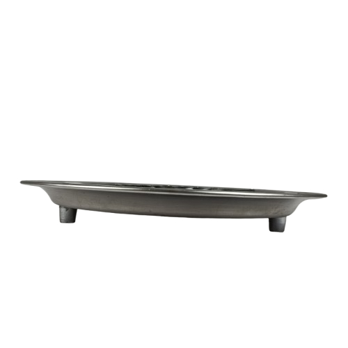 2 plateaux en inox + 1 coupelle en forme de coeur en inox - Photo 2