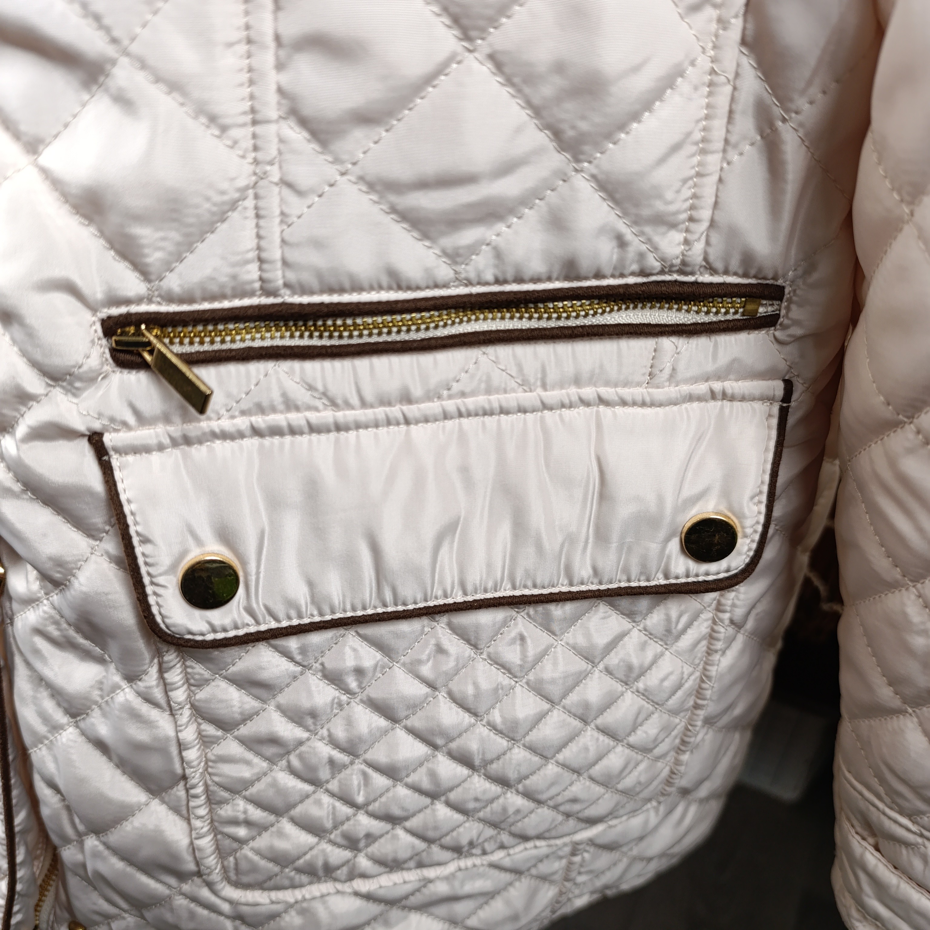 Veste matelassée beige / Taille 46 - Photo 3