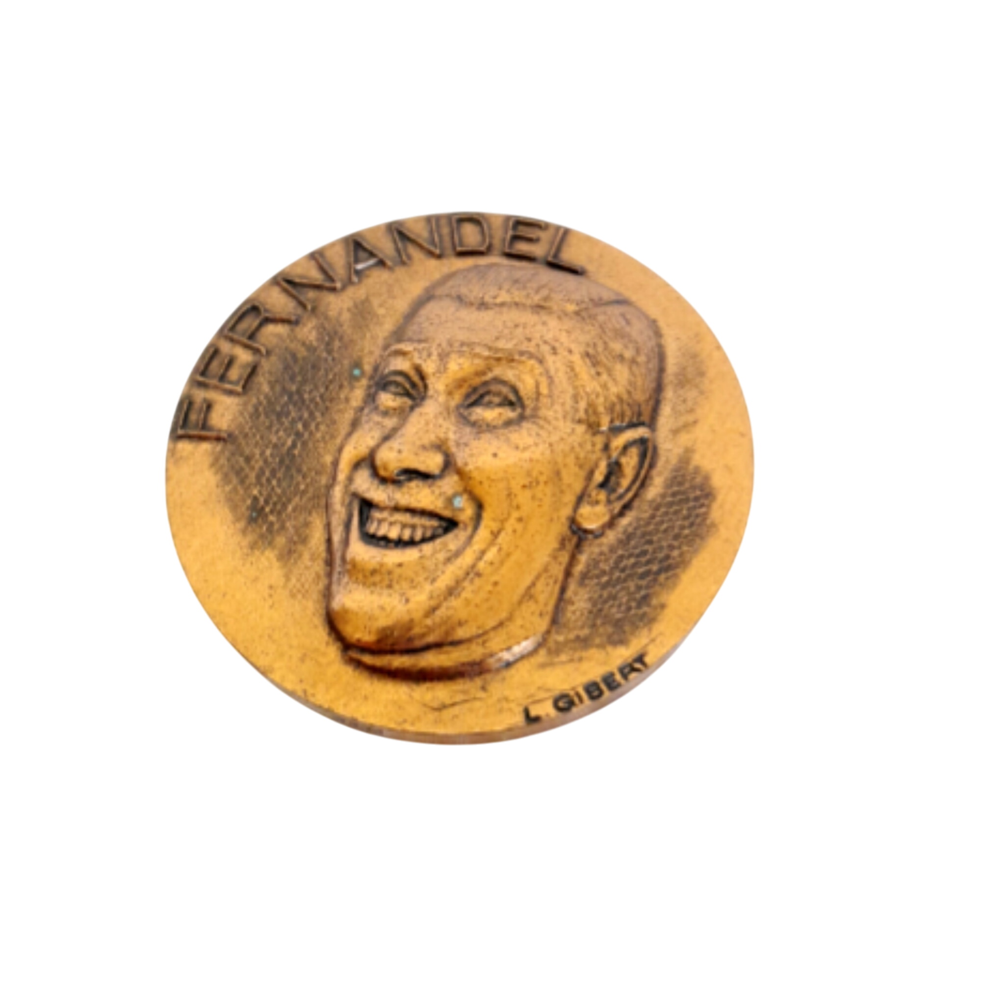 Médaille de F. CONTANDIN, ou FERNANDEL, ou de l'acteur par ses 40 années cinématographiques - Photo 0