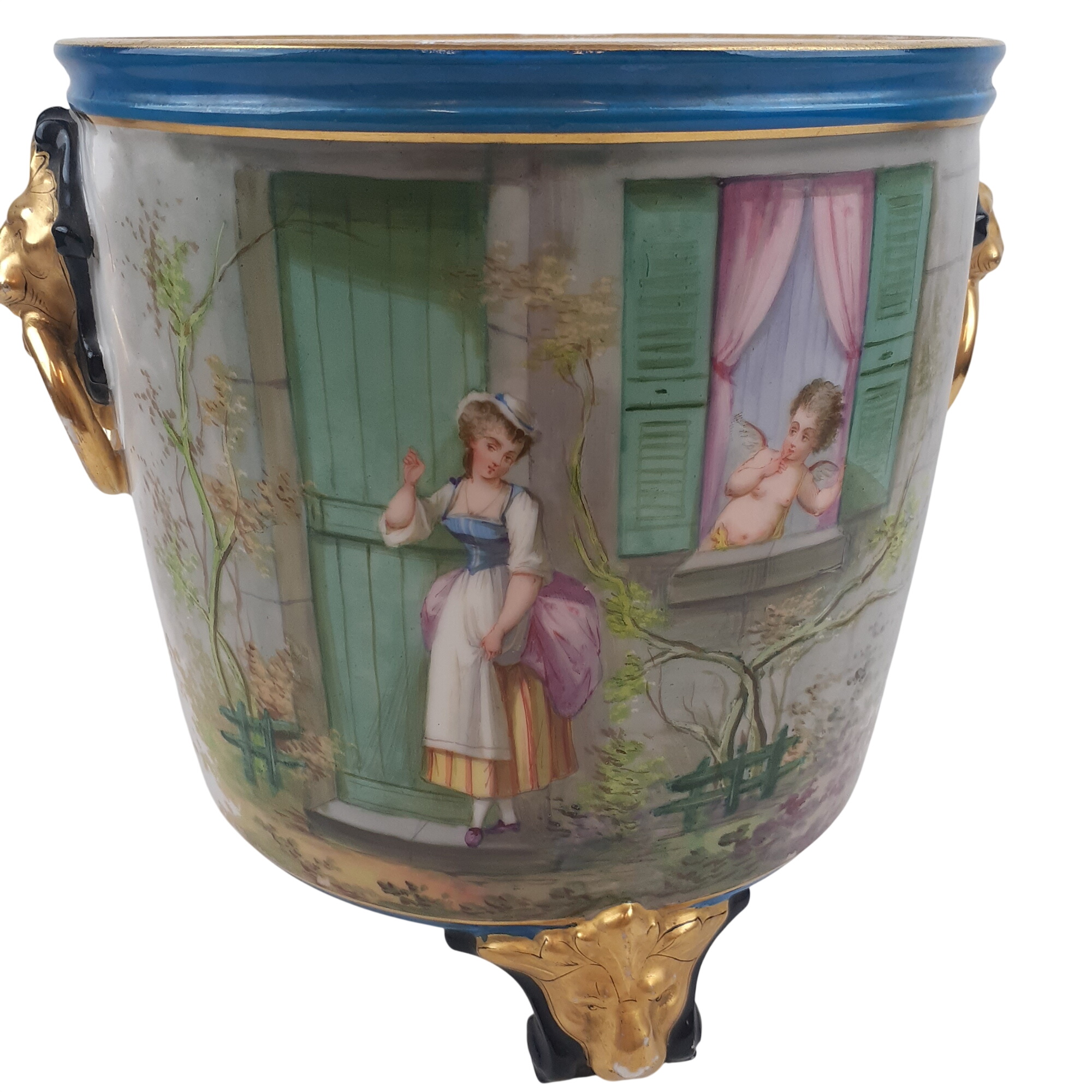 Cache-pot en porcelaine Très bon état -  reconditionné disponible sur Label Emmaüs