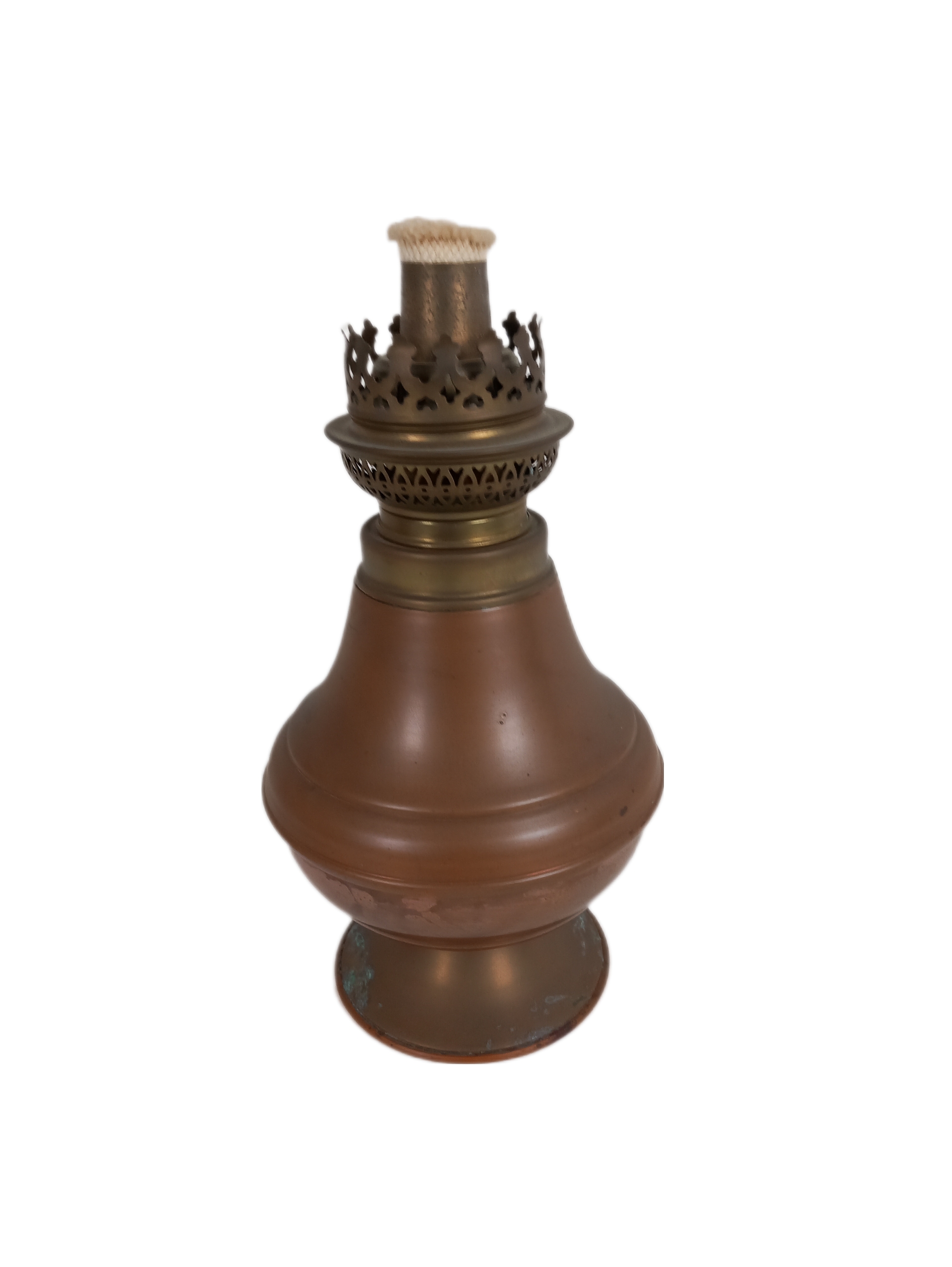 Pieds De Lampé a Pétrole En Cuivre  Très bon état - Vue 4 - 