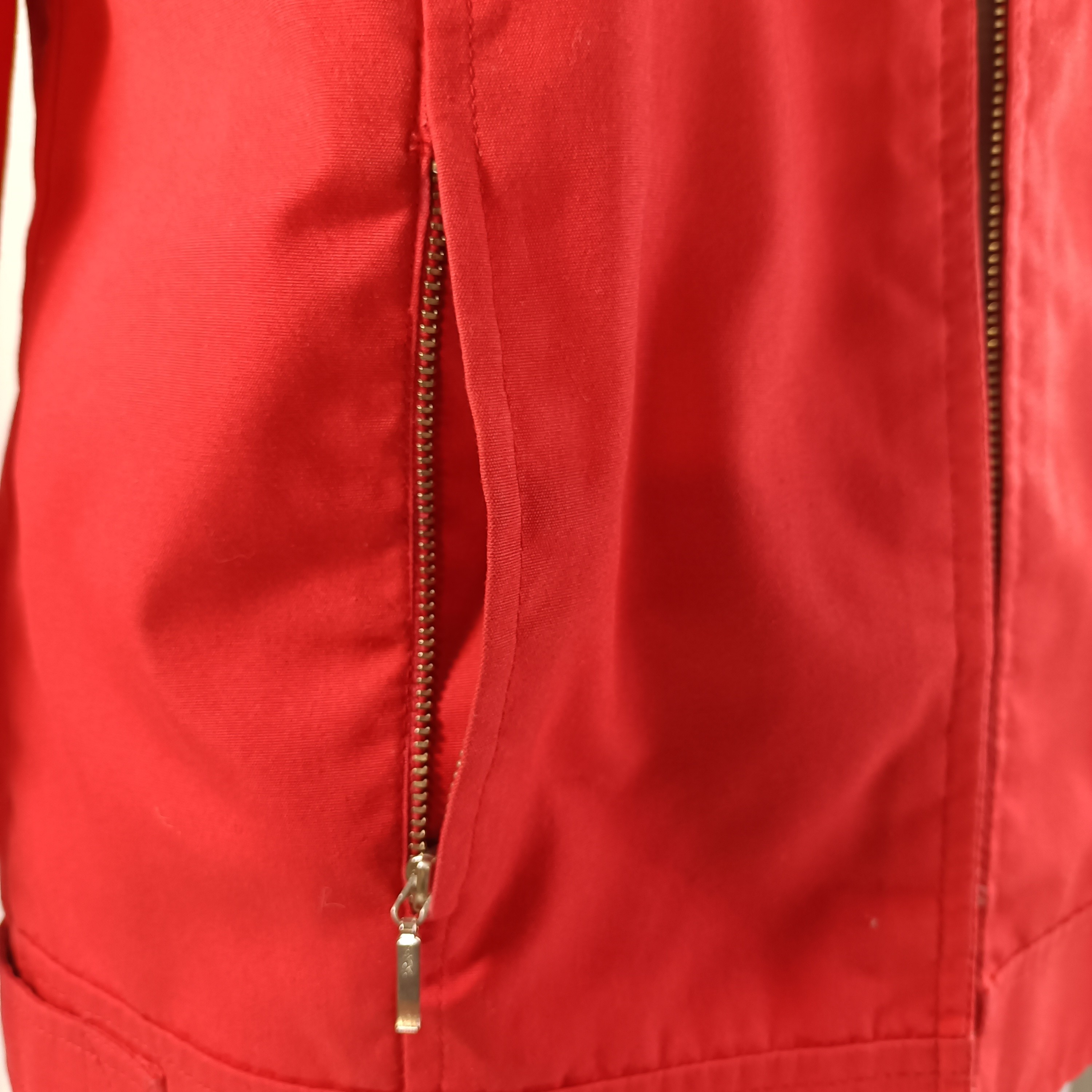 Voir photo 7 de Veste rouge vintage Braun Sport femme taille 40 coton polyester zip argenté Veste rouge vintage Braun Sport femme taille 40 coton polyester zip argenté Bon état - Vue 7 -