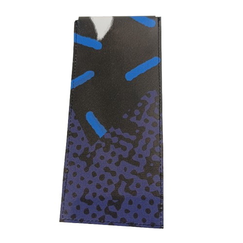 Pochette à crayons en bâche recyclée, réalisée dans notre atelier ACSOMUR - Photo 2