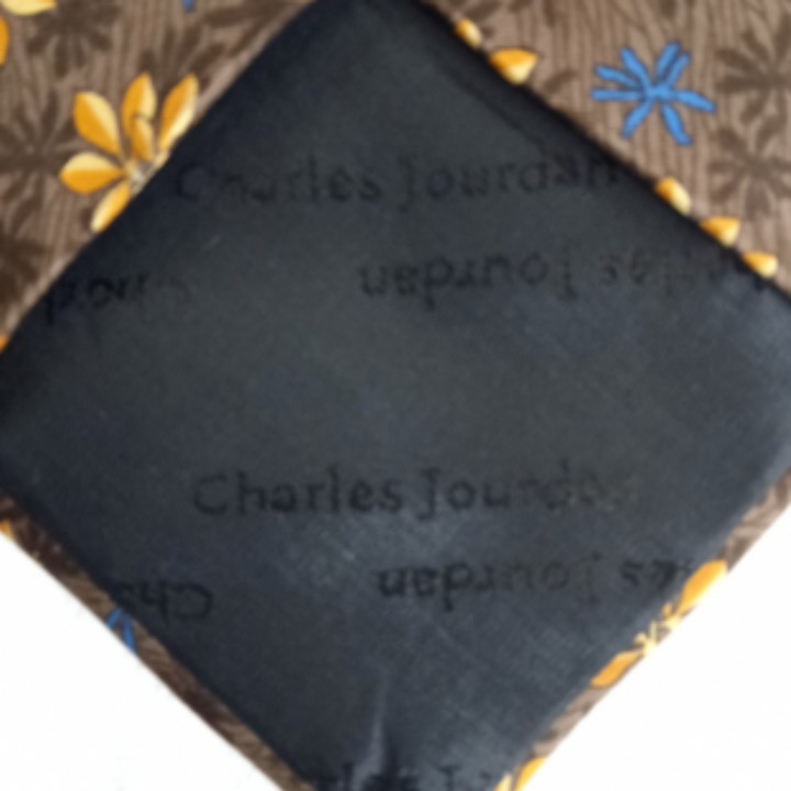 Cravate en soie "CHARLES JOURDAN"  - Vue 9 - 