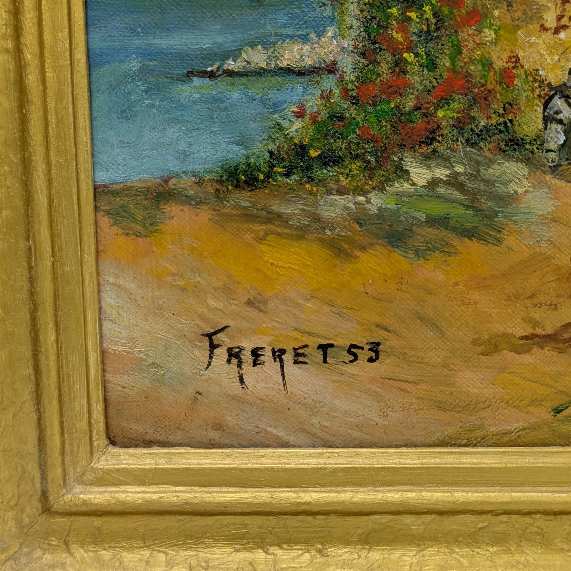 Tableau peinture signée 