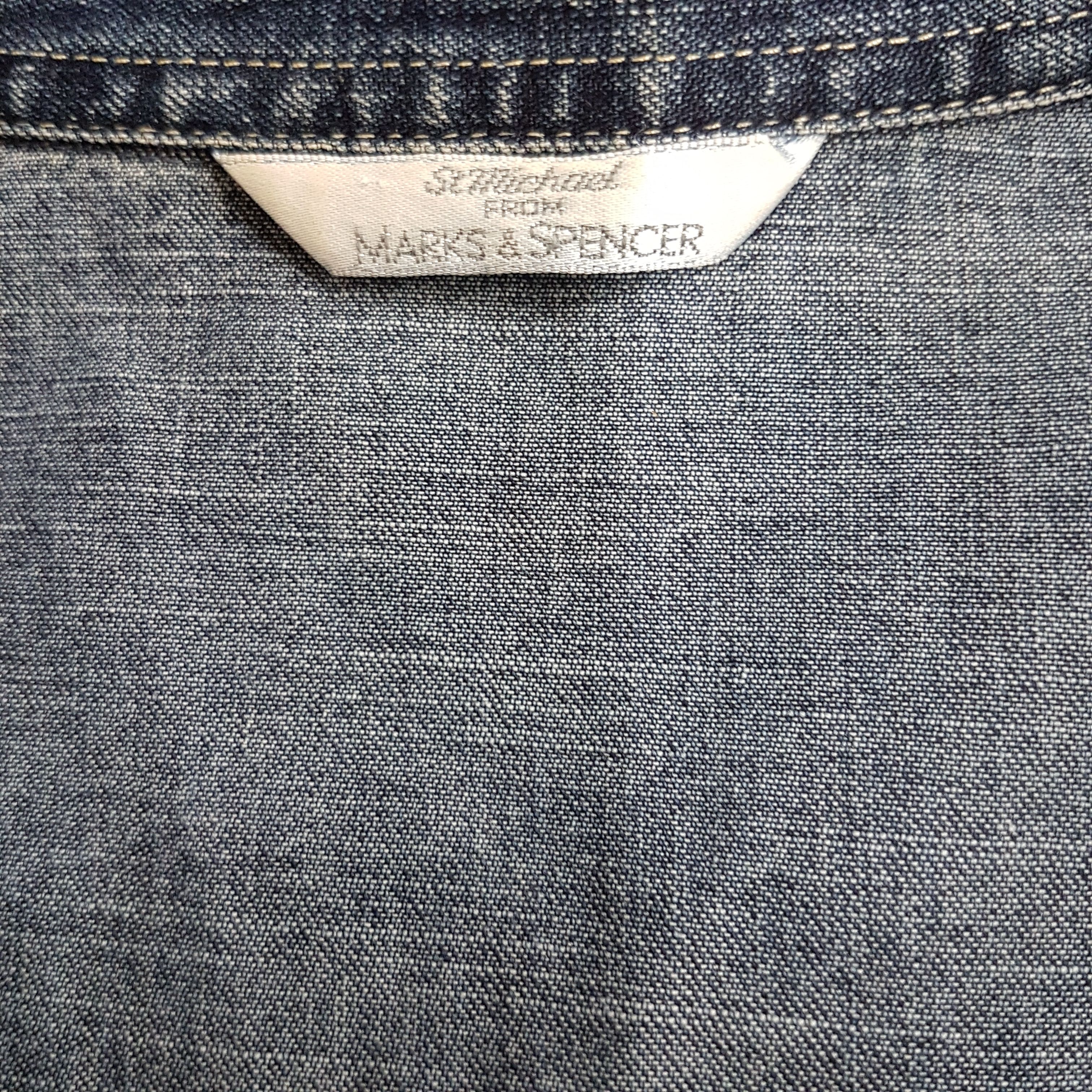 Veste en jean bleu - MARKS & SPENCER - taille 38 (10 UK) Très bon état - Vue 8 - 