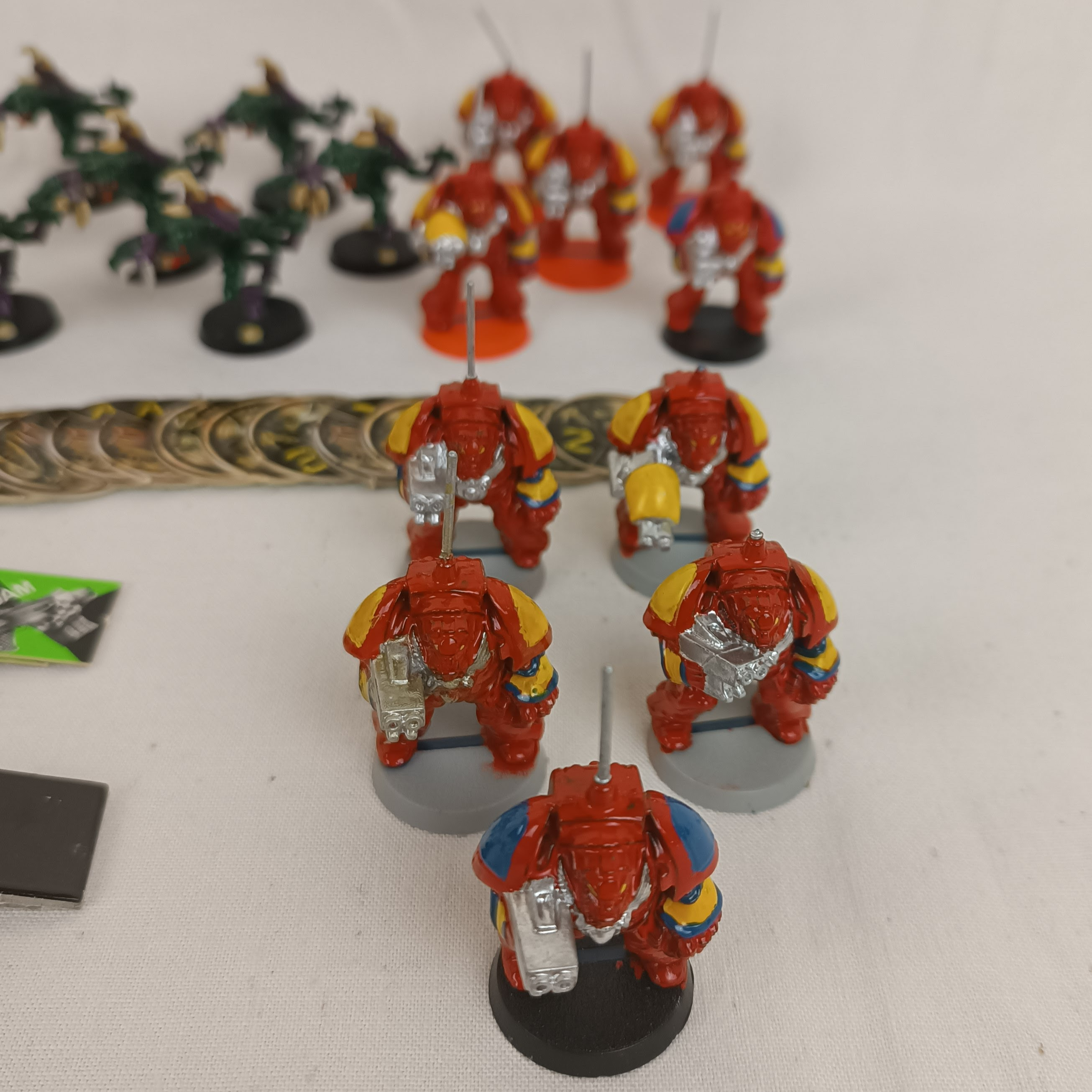 Voir photo 10 de Jeu de société "Space Hulk" - Warhammer 40K, première édition de 1989, par Games Workshop, figurines peintes Jeu de société "Space Hulk" - Warhammer 40K, première édition de 1989, par Games Workshop, figurines peintes État correct - Vue 10 -