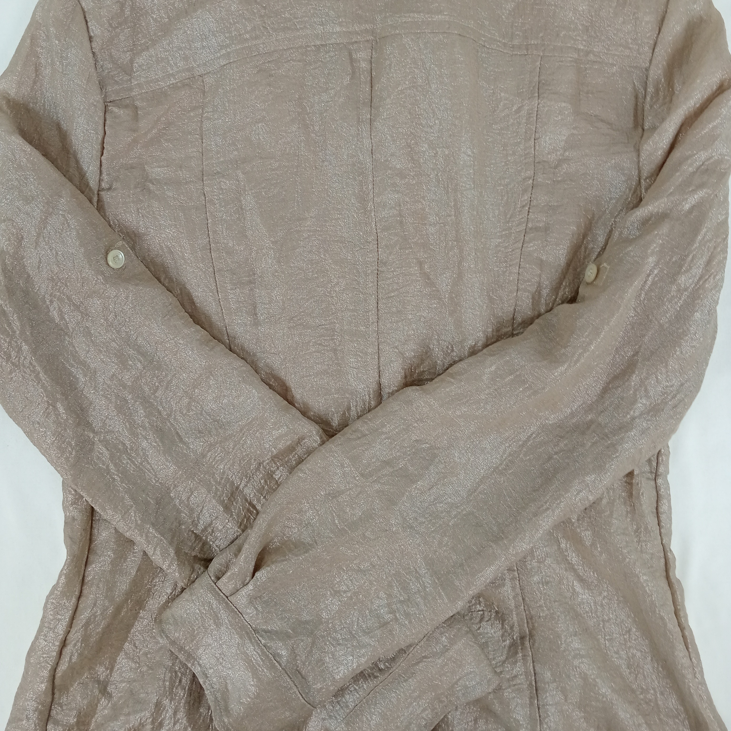 Chemise femme de la marque Calvin Klein col classique manches longues de couleur vert absinthe taille S (36) - Photo 6
