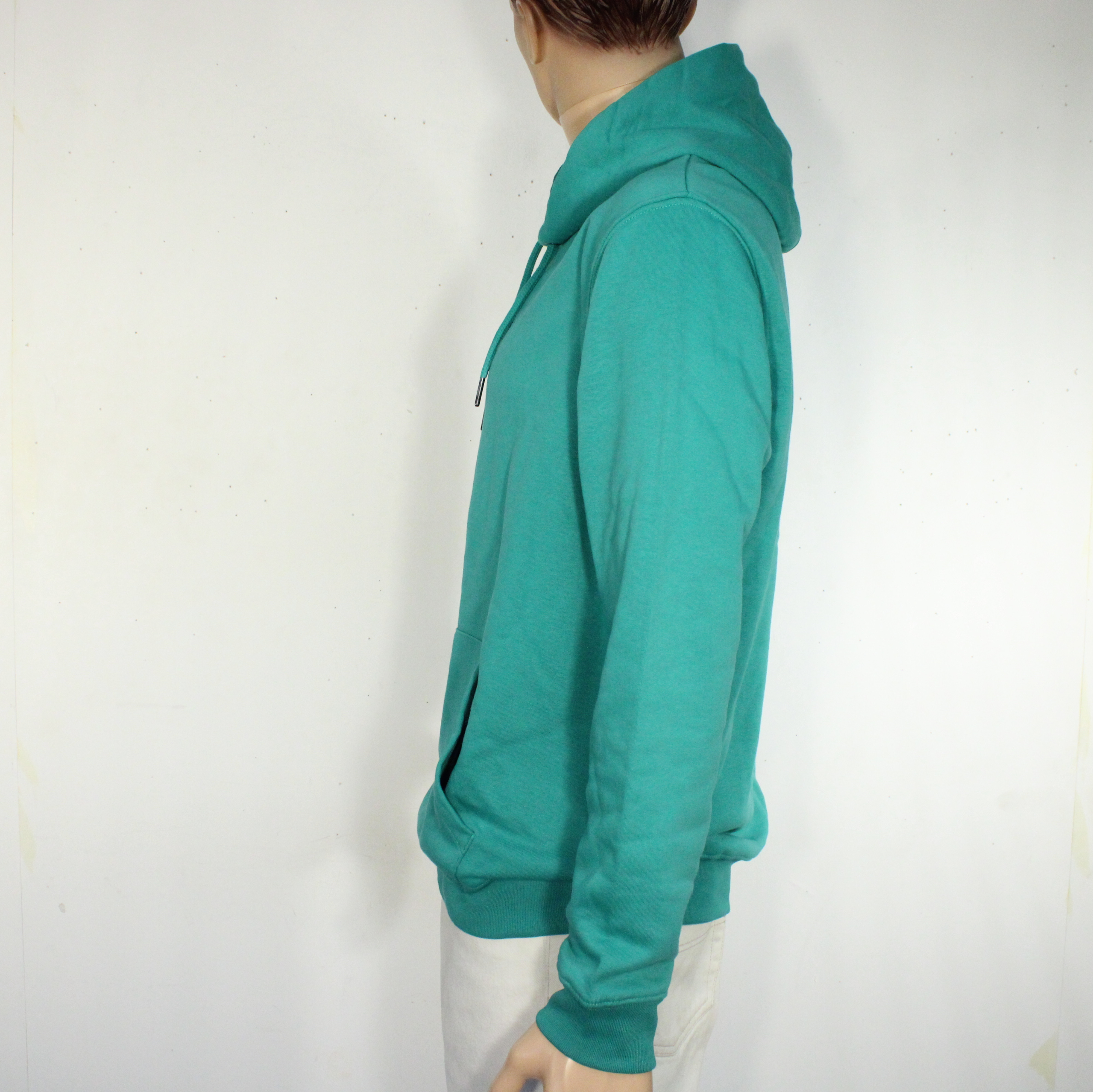 Sweat Mixte à Capuche Vert Coton Bio Taille L - Photo 1