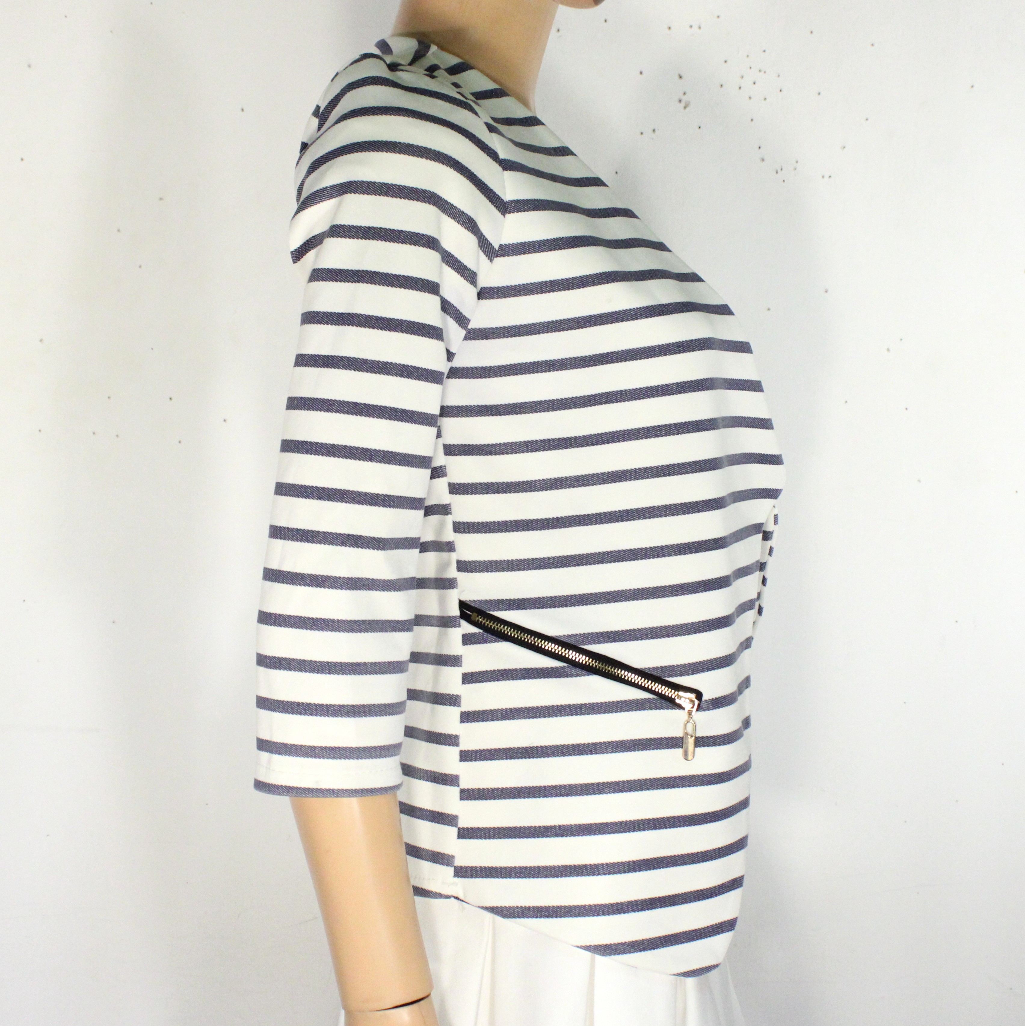 Veste Blanche & Bleue Marine Taille Estimée S - Photo 2