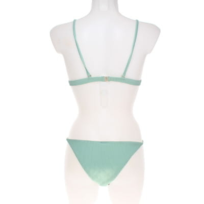 Ensemble de maillot de bain 2 pièces vert à rayures - Femme - Shein - Taille M - Photo 1